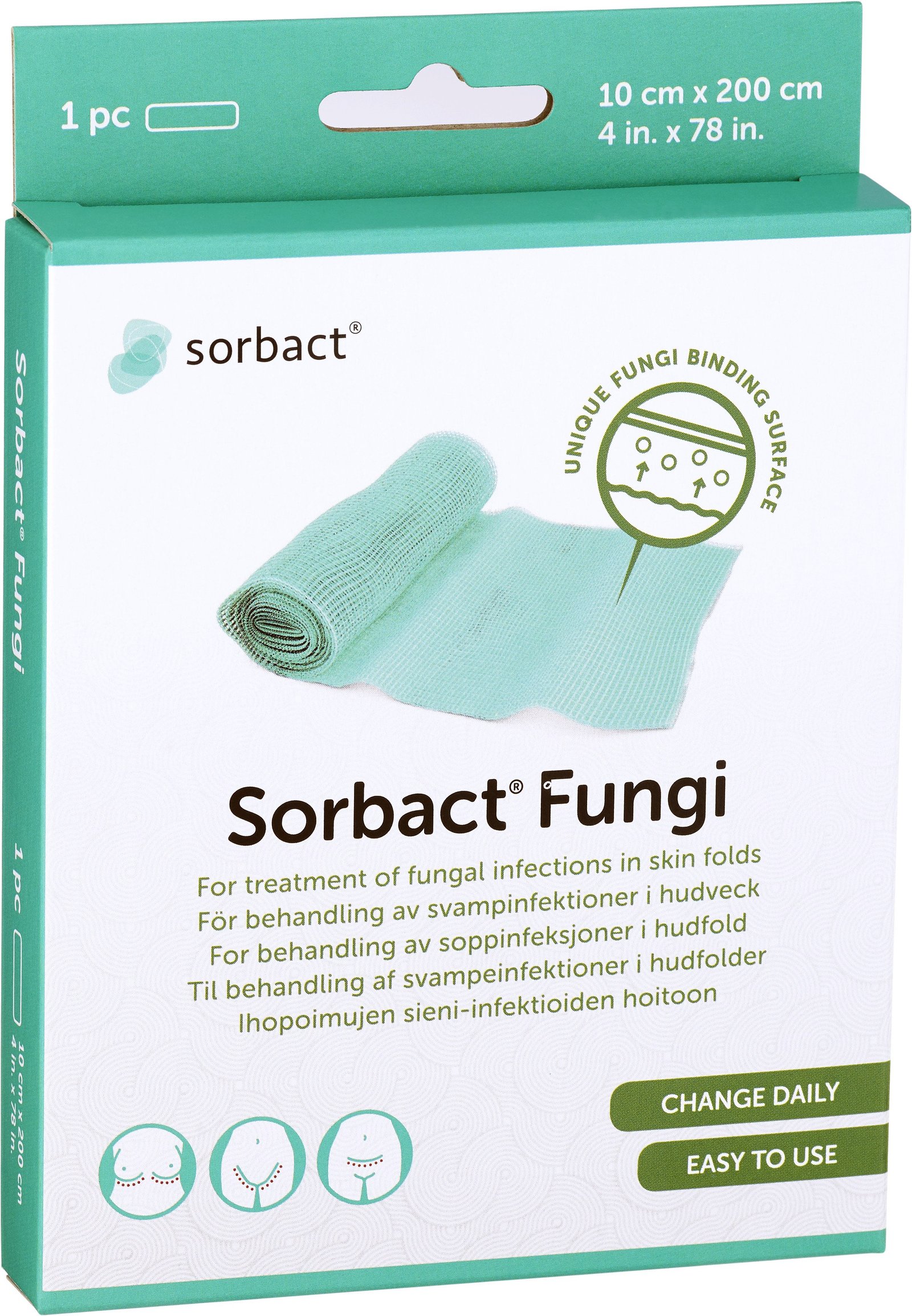 Sorbact Fungi Förband Svampbindande 10x200 cm 1 st