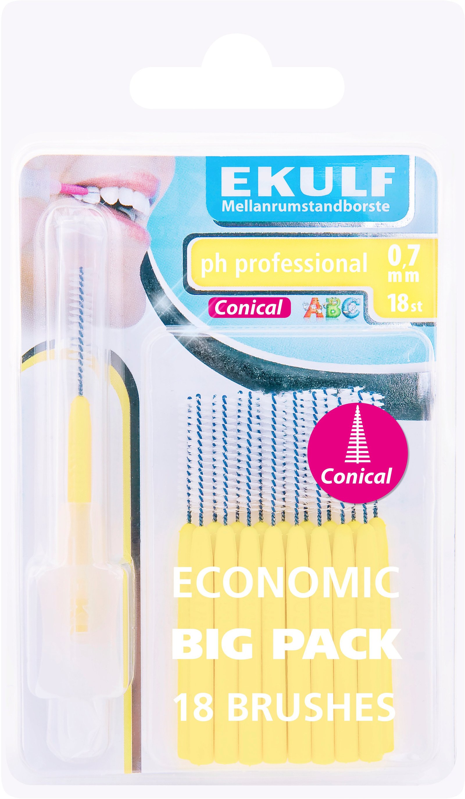 EKULF PH Professional Konisk 0,7 mm 18 st
