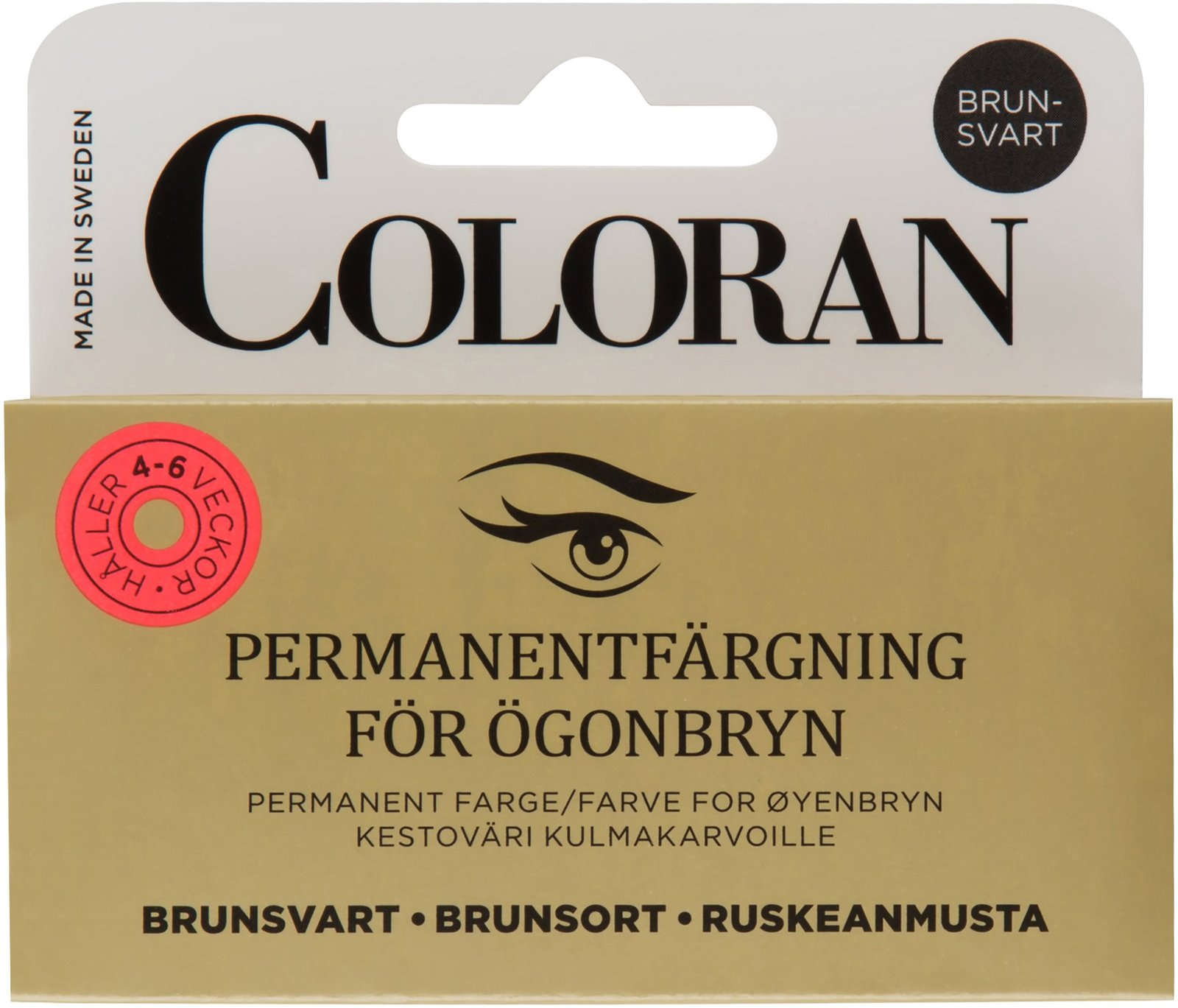 Coloran Ögonbrynsfärg Brunsvart 8 ml