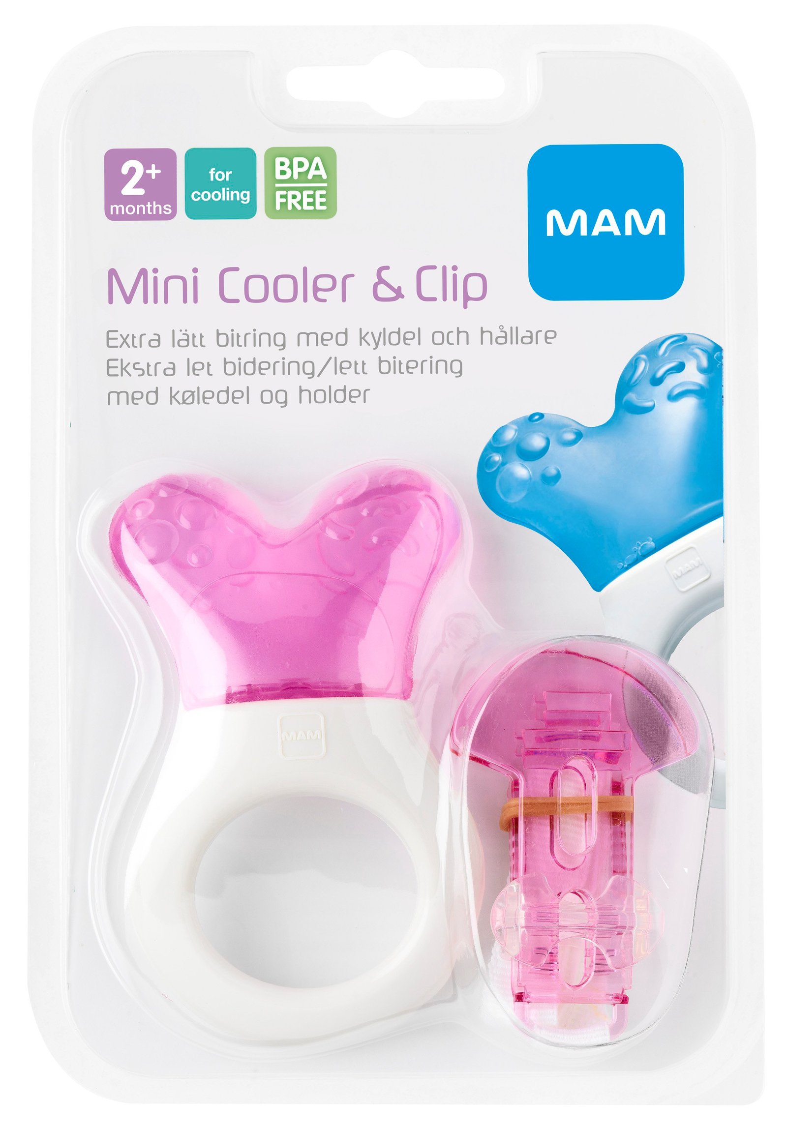 MAM Mini Cooler & Clip Kylbitring 2+ Månader 1 st - Olika färger