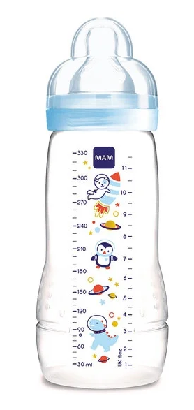 MAM Easy Active Baby Bottle Nappflaska 4+ Månader 330 ml - Olika färger