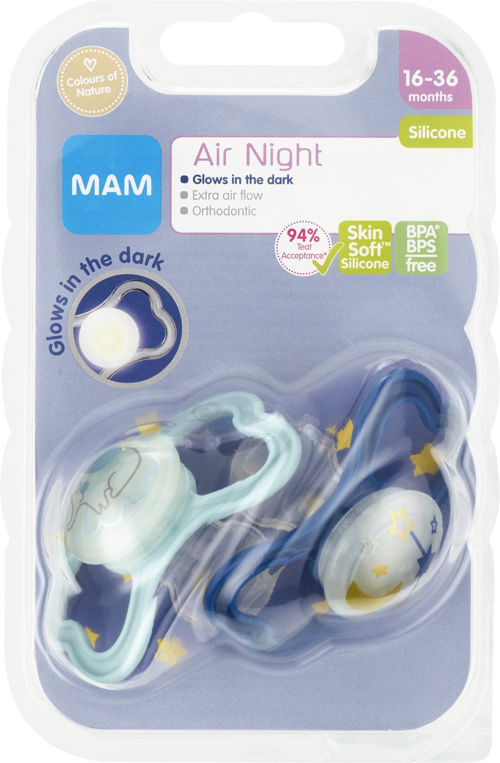 MAM Napp Air Night 16-36 Månader - Olika färger