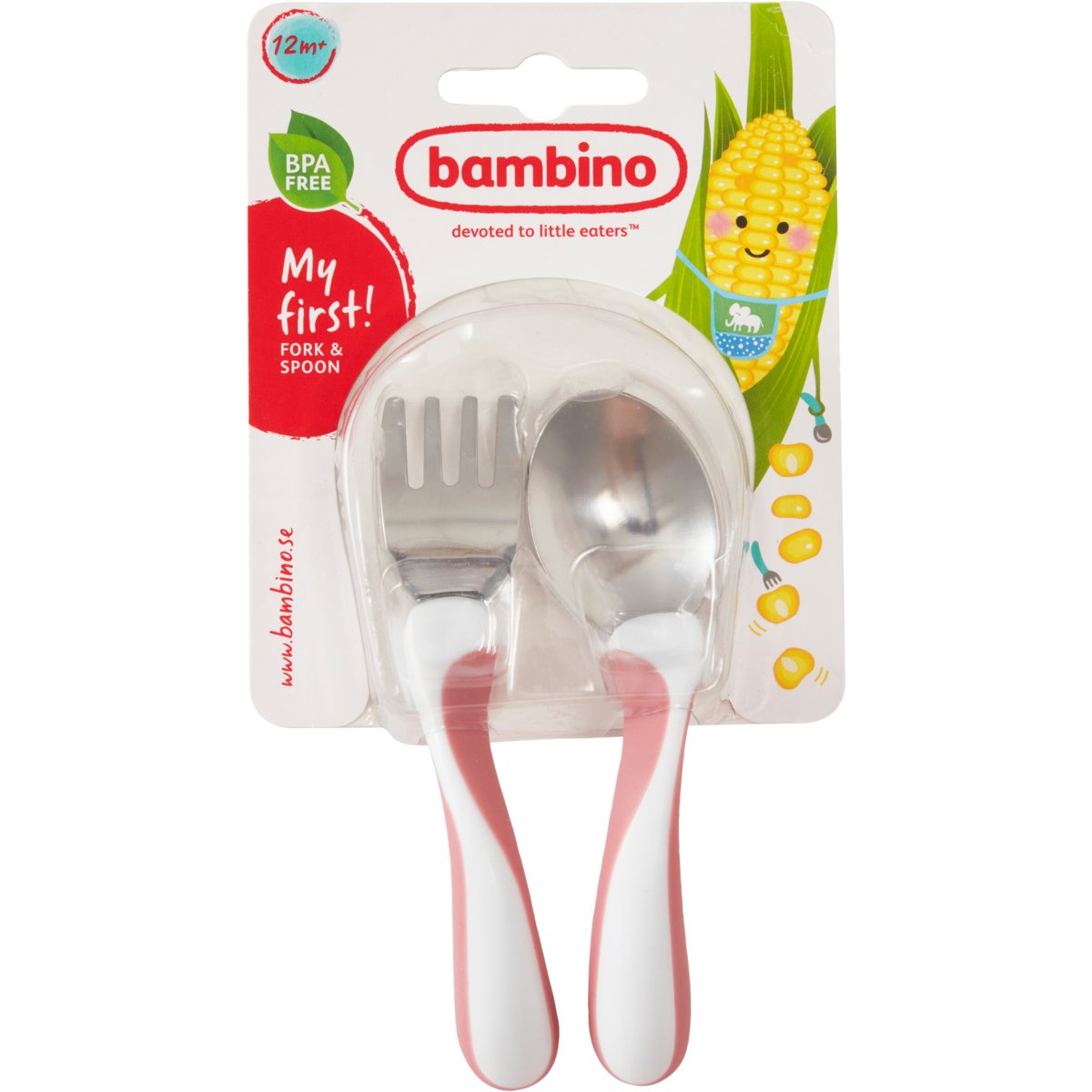 Bambino My first! FORK & SPOON cerise
