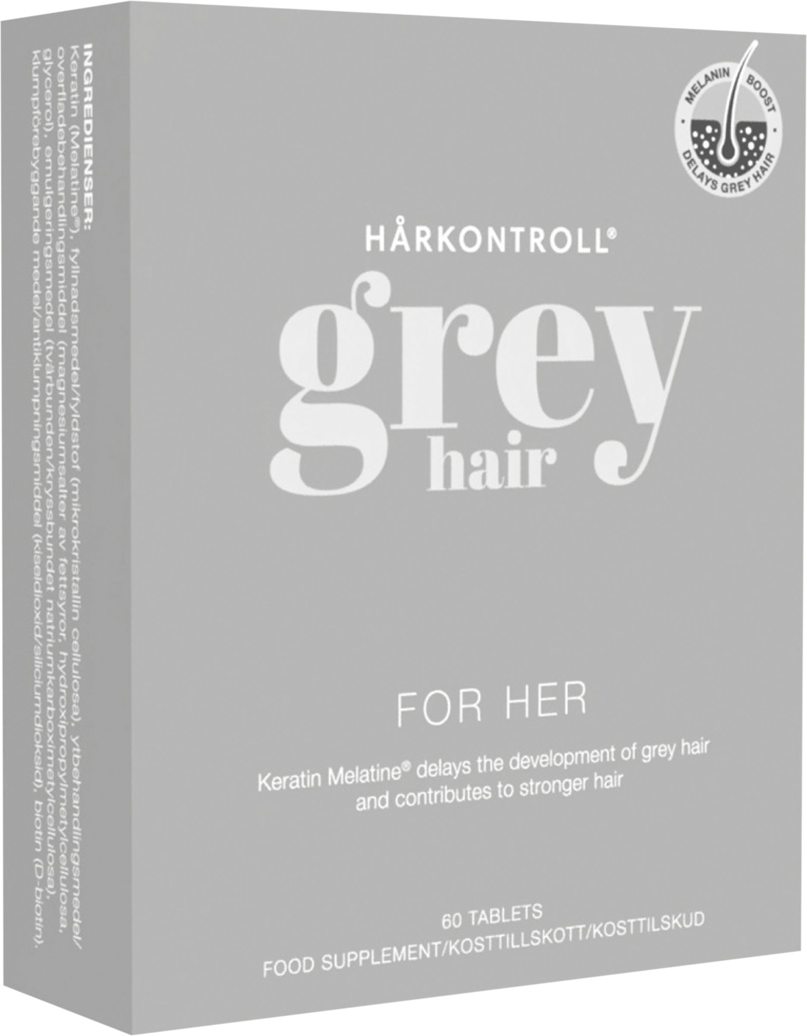 Hårkontroll Grey Hair For Her 60 tabletter