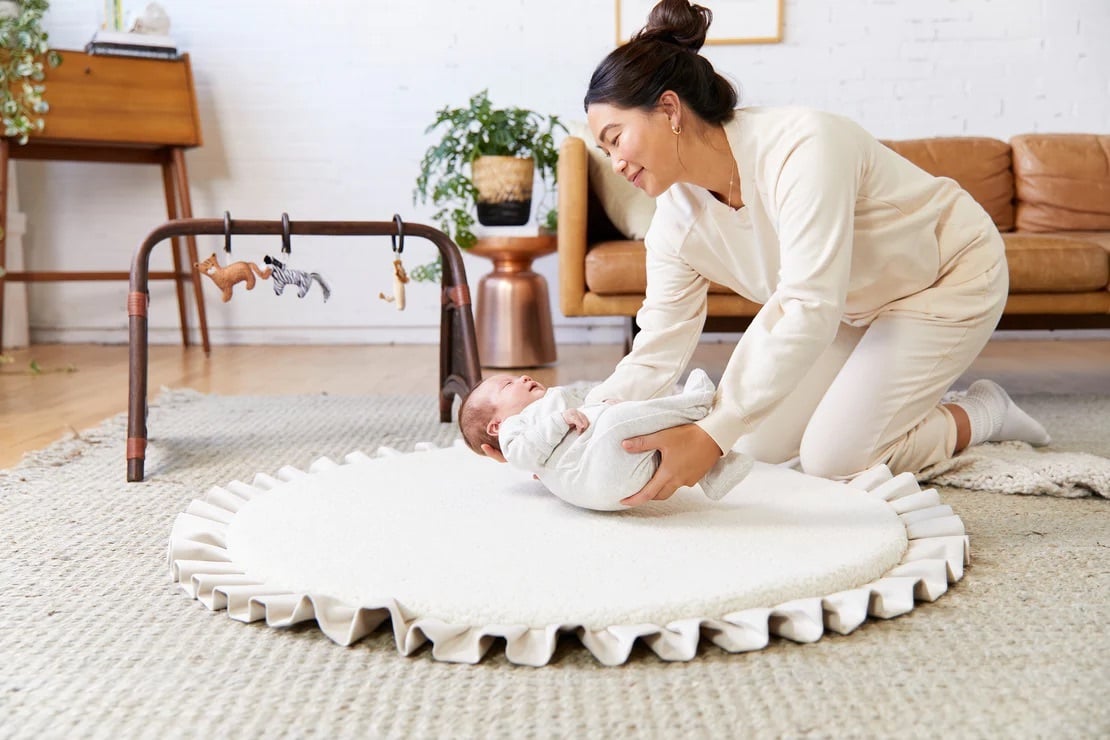 DockATot Circle Play Mat, Boucle / Cream