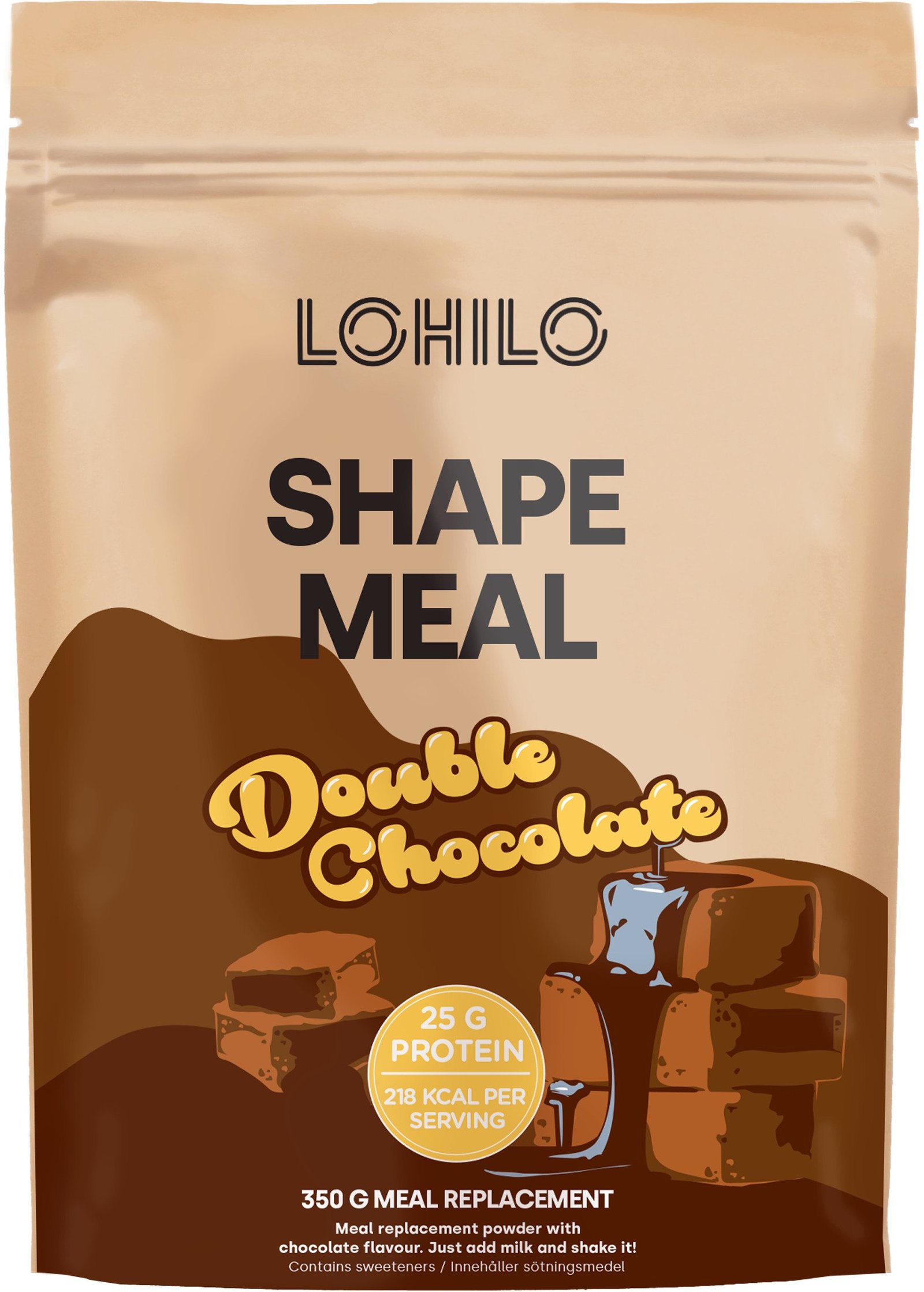 LOHILO Shape Meal Double Chocolate 350g