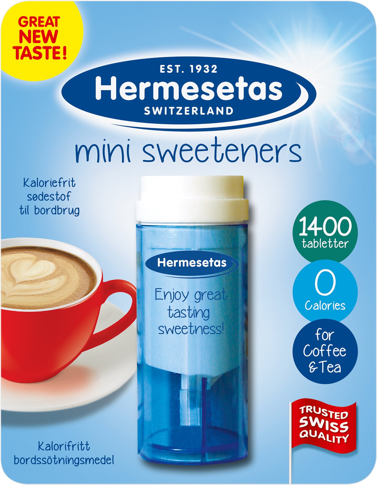 Hermesetas Original Mini Sweeternes Bordsförpackning 1400 st