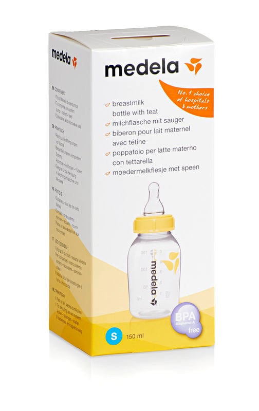 Medela Bröstmjölksflaska & Napp S 150 ml