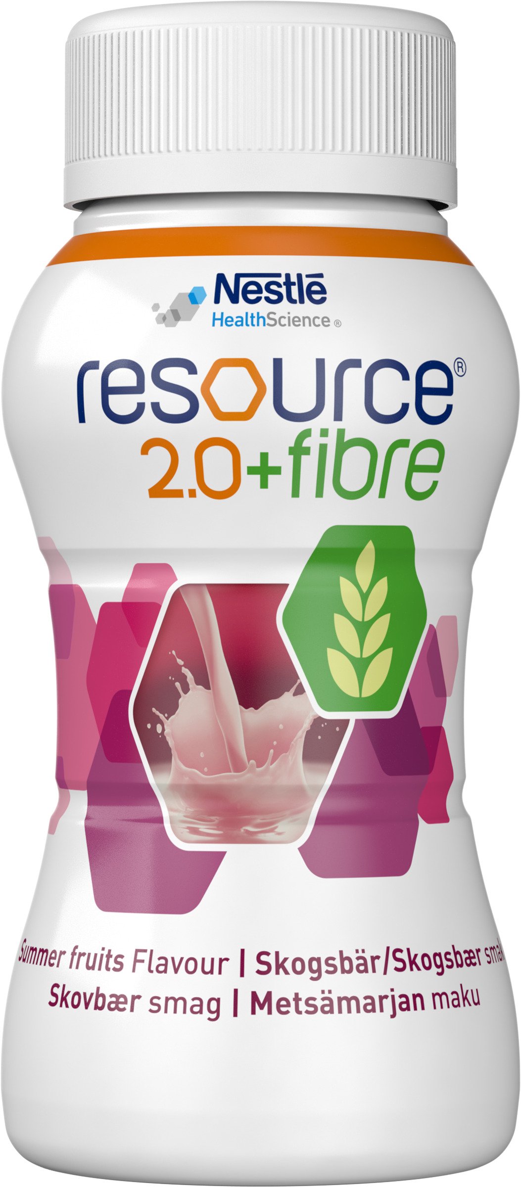 Nestlé Resource 2.0+Fibre Skogsbär 4 x 200 ml
