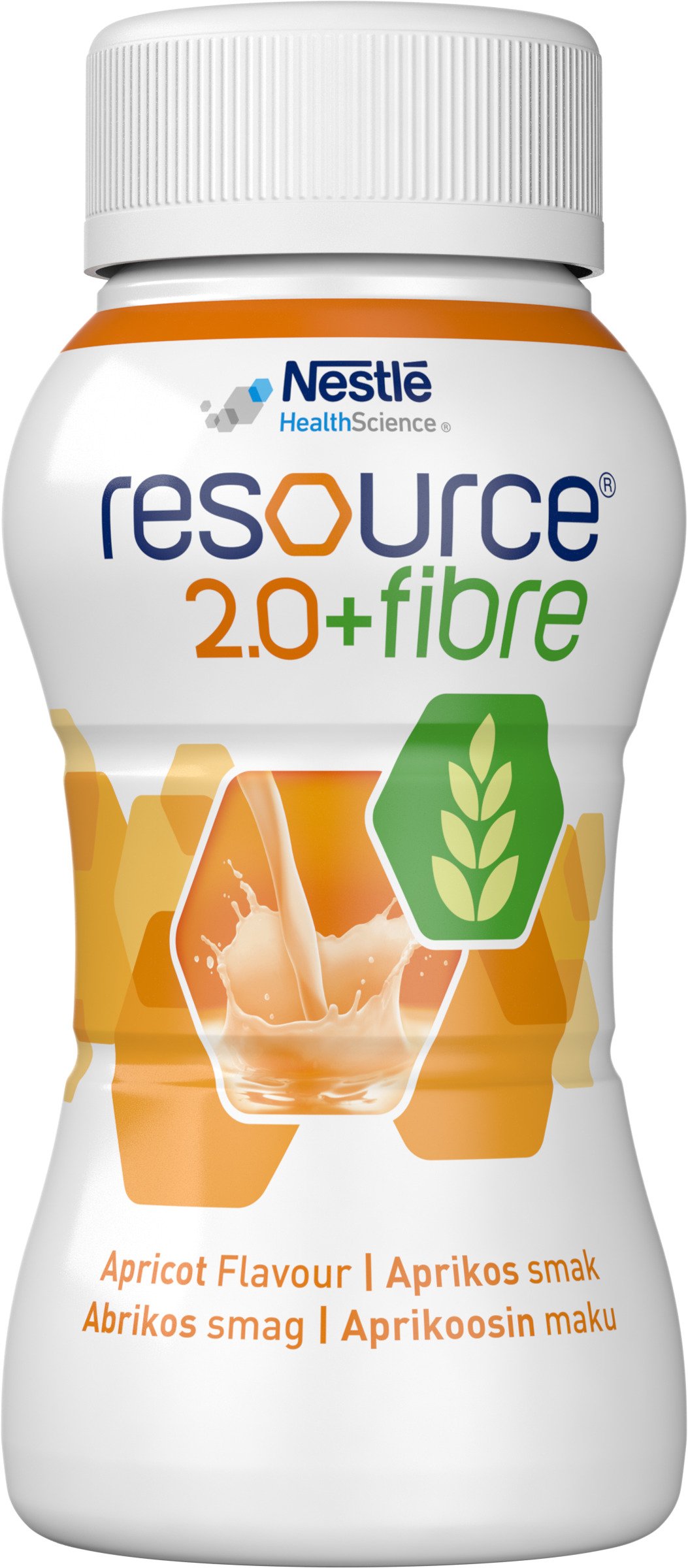 Nestlé Resource 2.0+Fibre Aprikos 4 x 200 ml