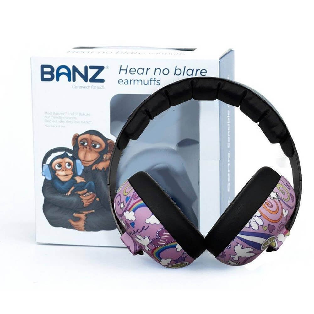 BANZ Hörselskydd Baby Peace Pink 0-3 år