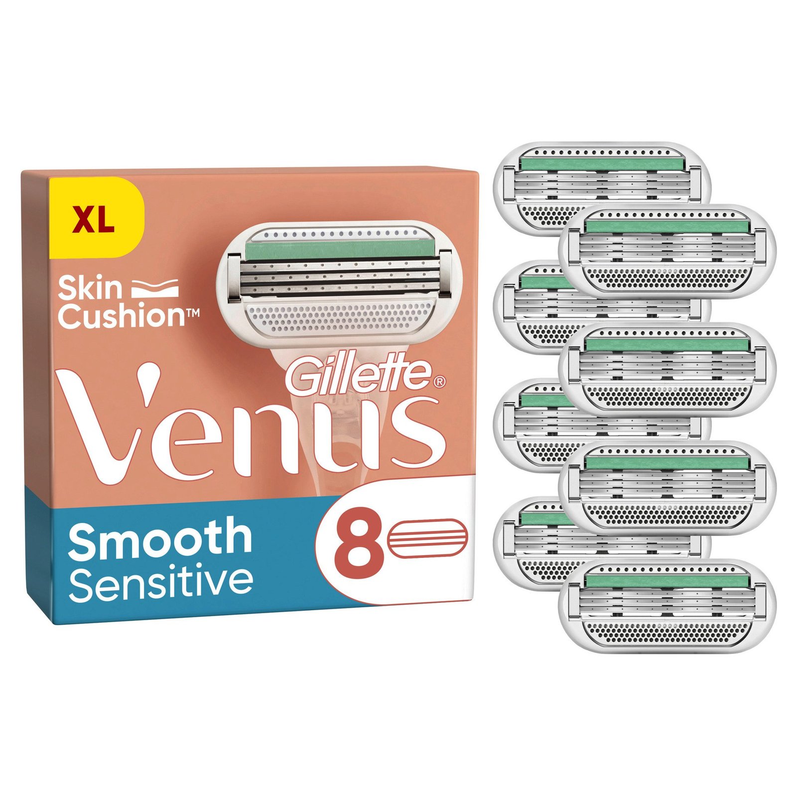 Gillette Venus Smooth Sensitive Rakblad 8 st