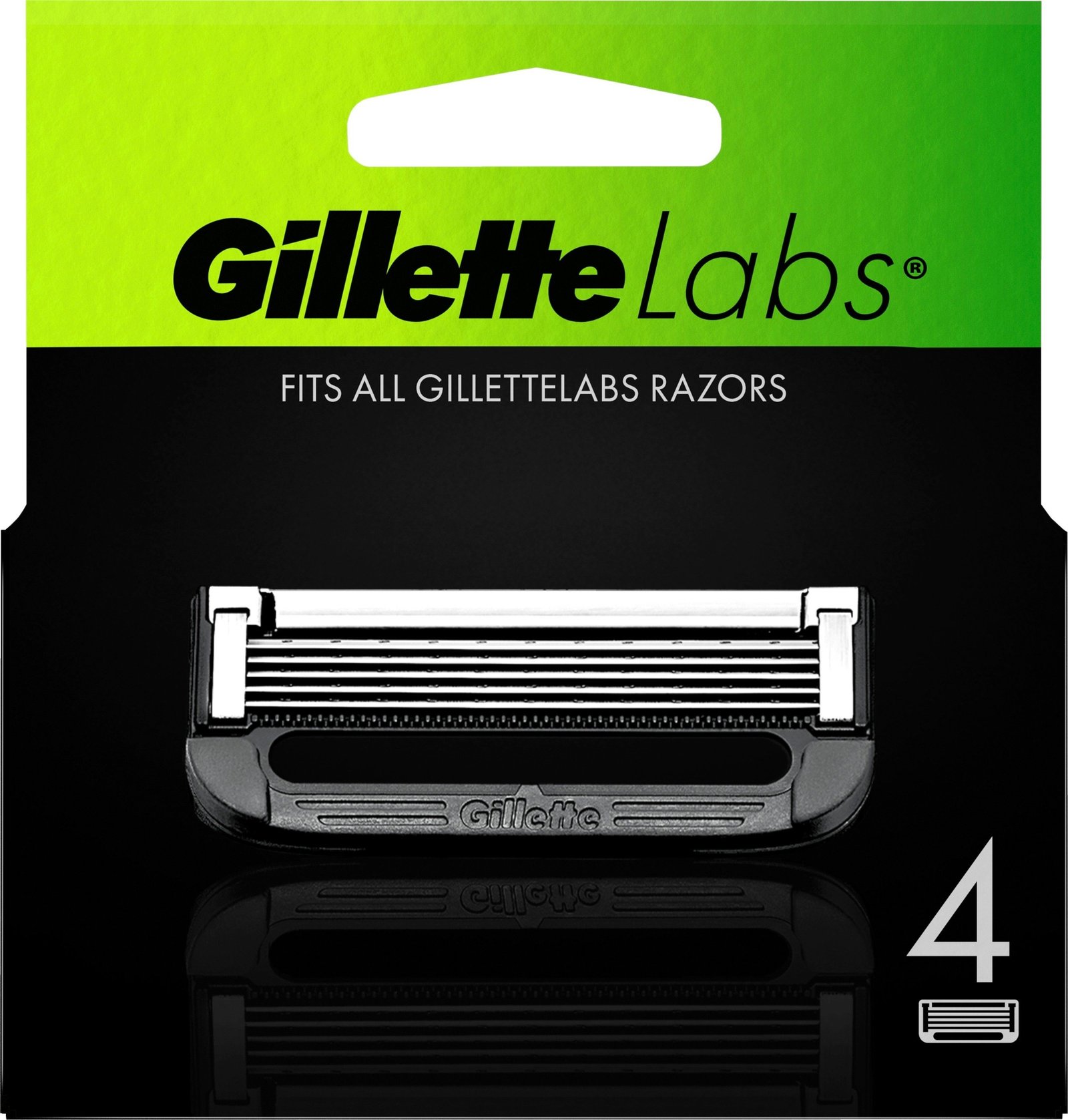 Gillette Labs Rakbladsrefill 4 st