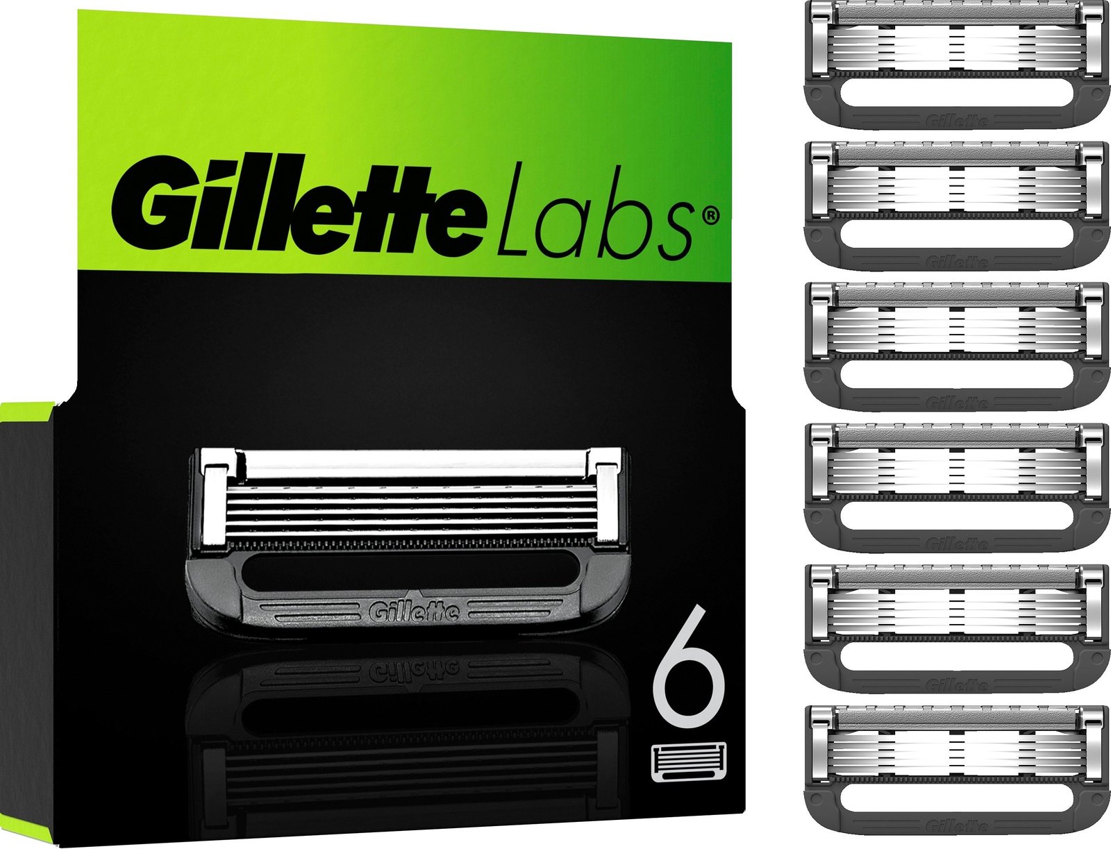 Gillette Labs Rakbladsrefill 6 st