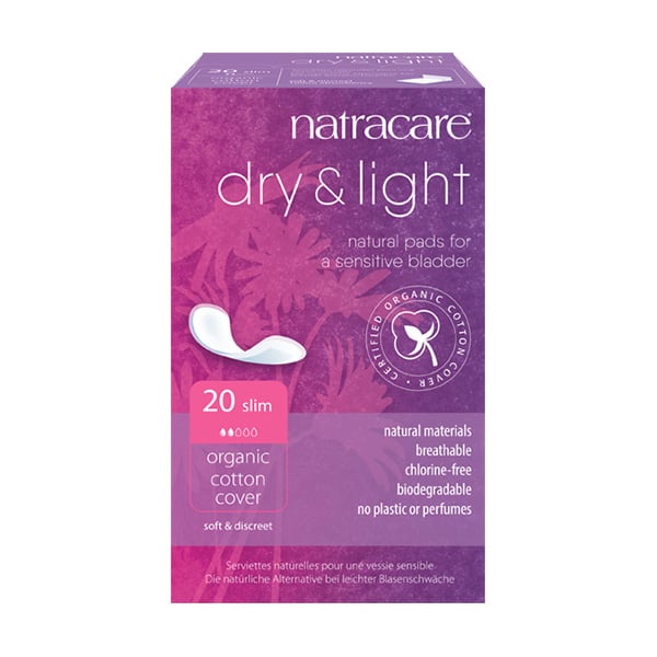 Natracare Dry & Light Slim Inkontinensskydd EKO 20 st