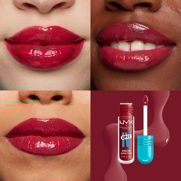 NYX Professional Makeup Lip I.V. Hydrating Gloss Stain 10 Berry Thirsty 5 ml