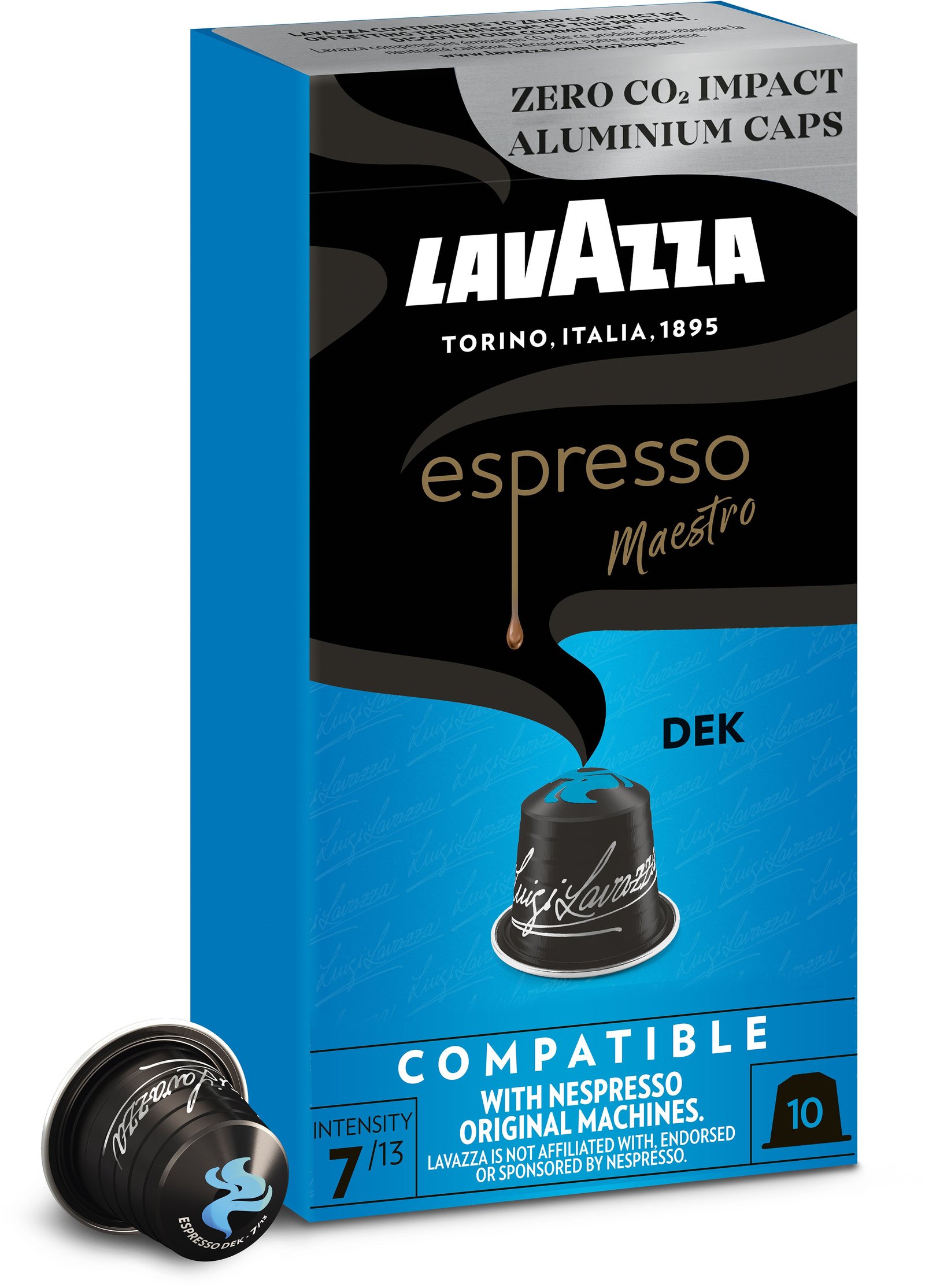 LAVAZZA  Decaffeinato Koffeinfria Kaffekapslar 10 st