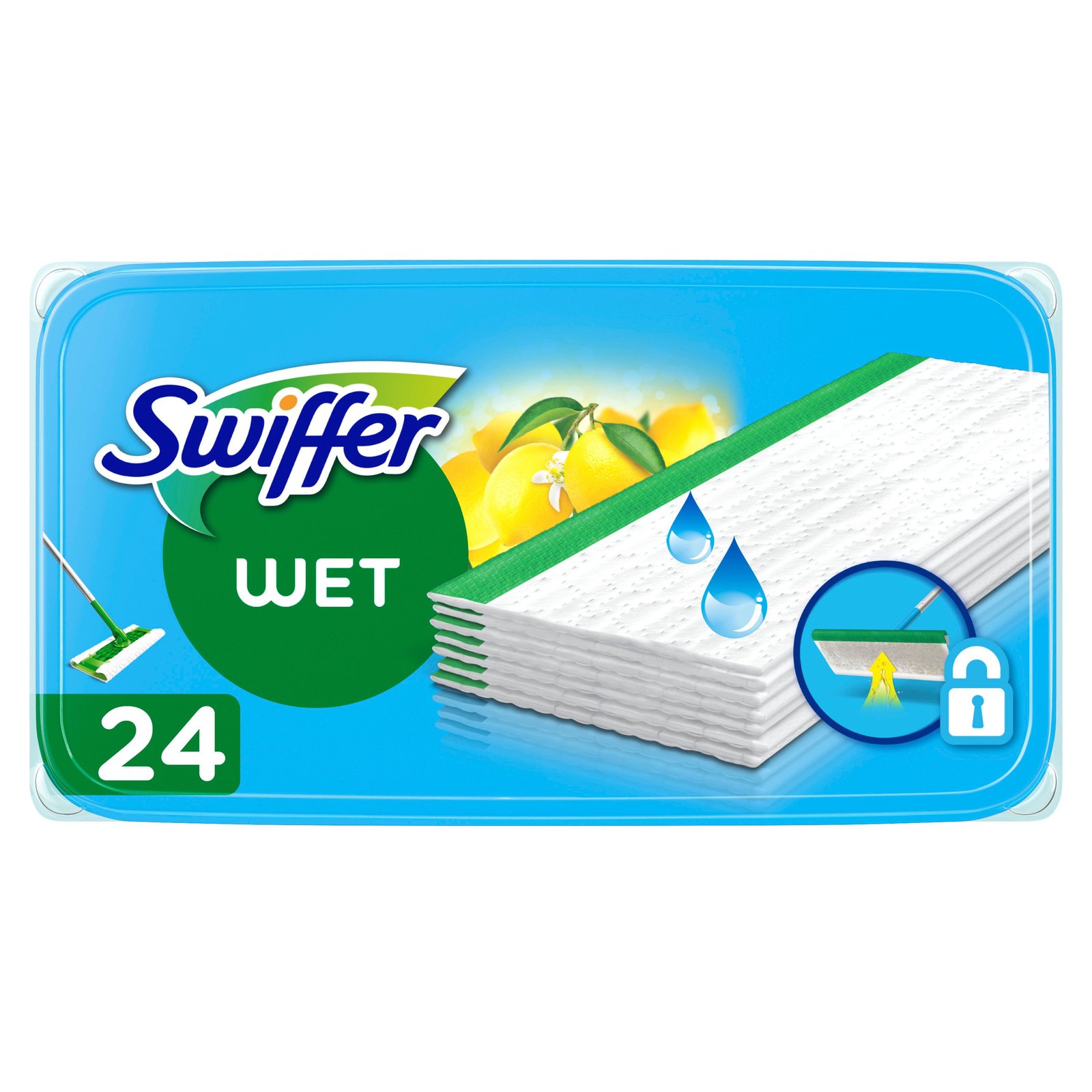Swiffer Sweeper Fuktiga Refilldukar Citrus 24st