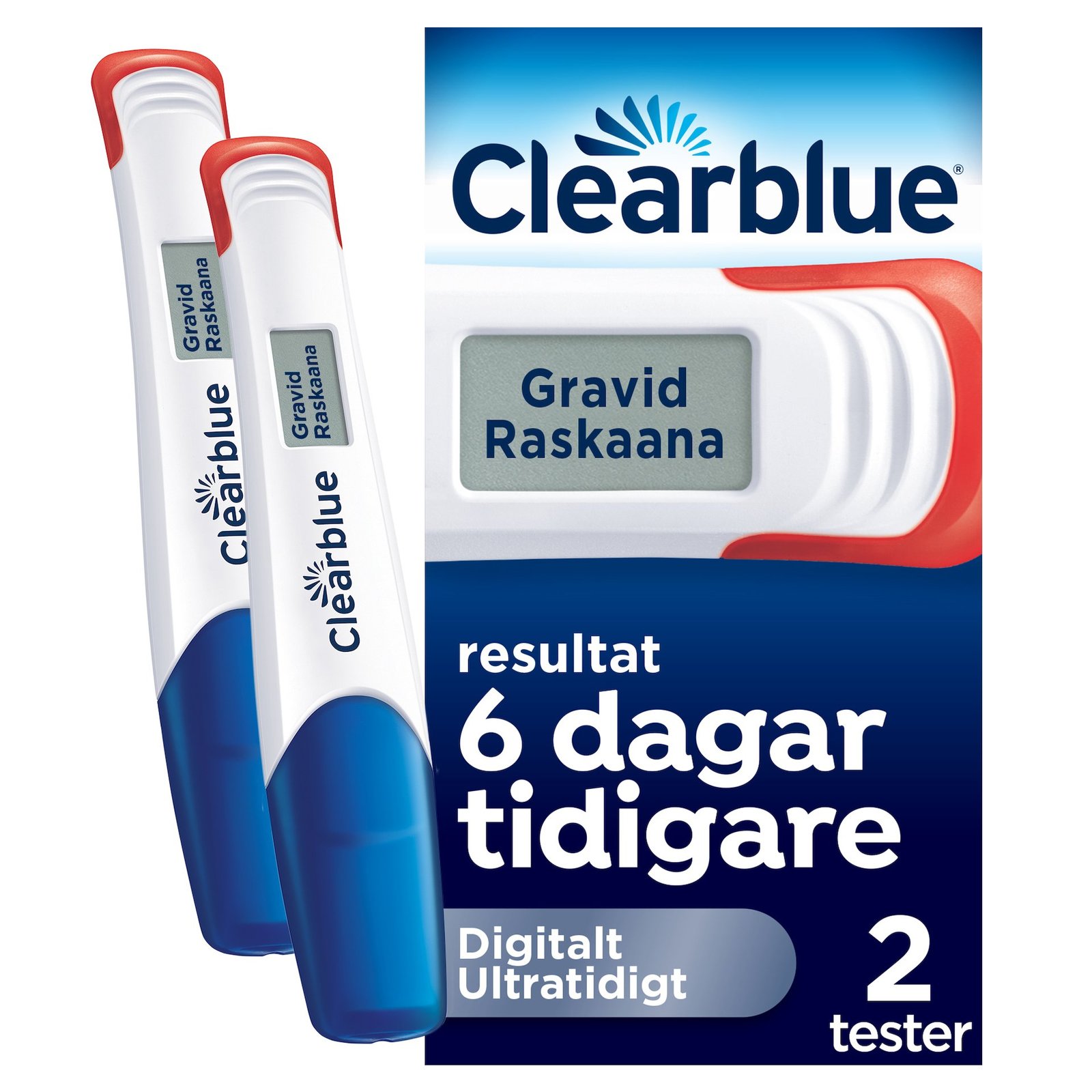 Clearblue Digital Ultratidigt Graviditetstest 2 st
