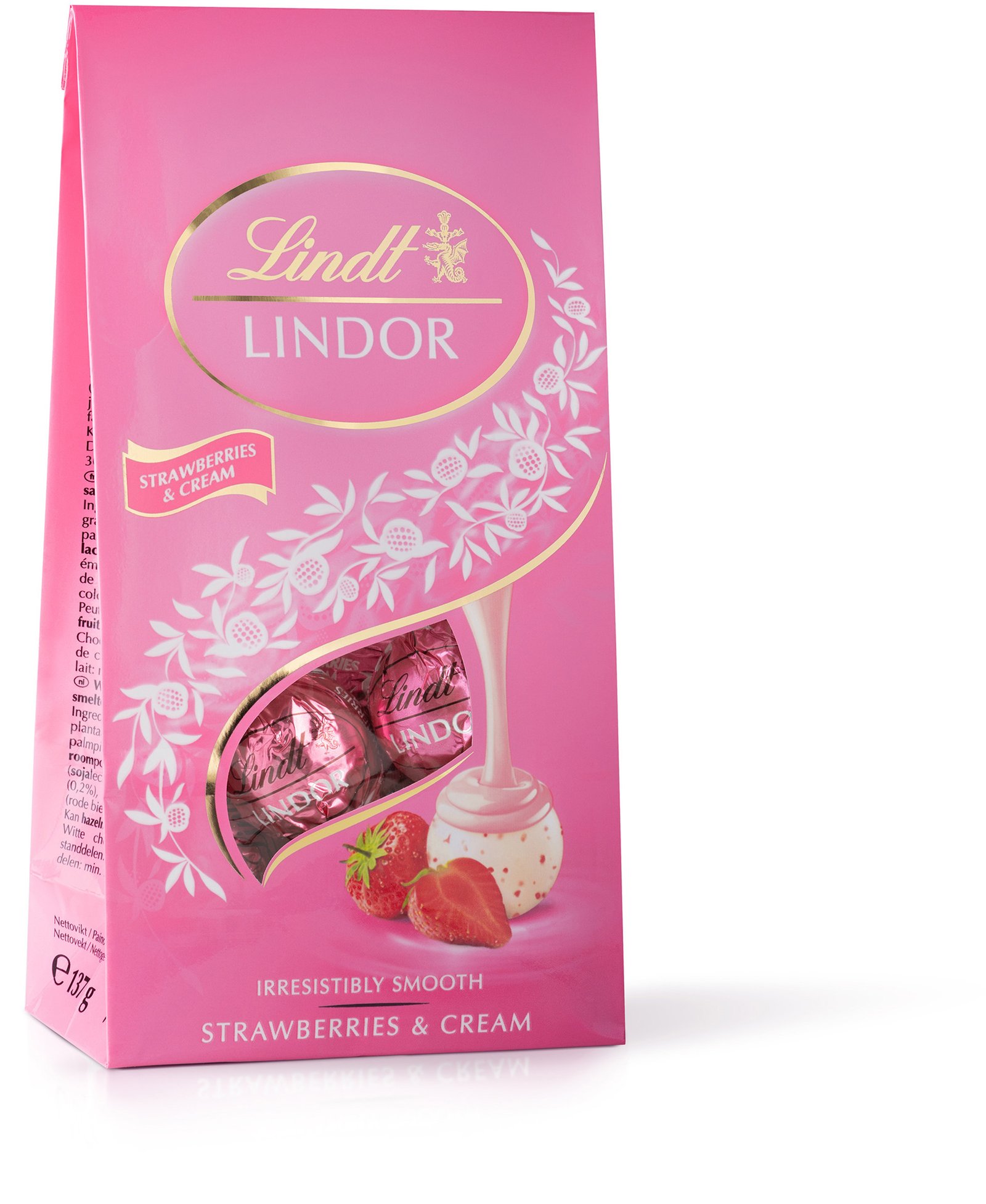 Lindt Lindor Strawberry & Cream 137 g