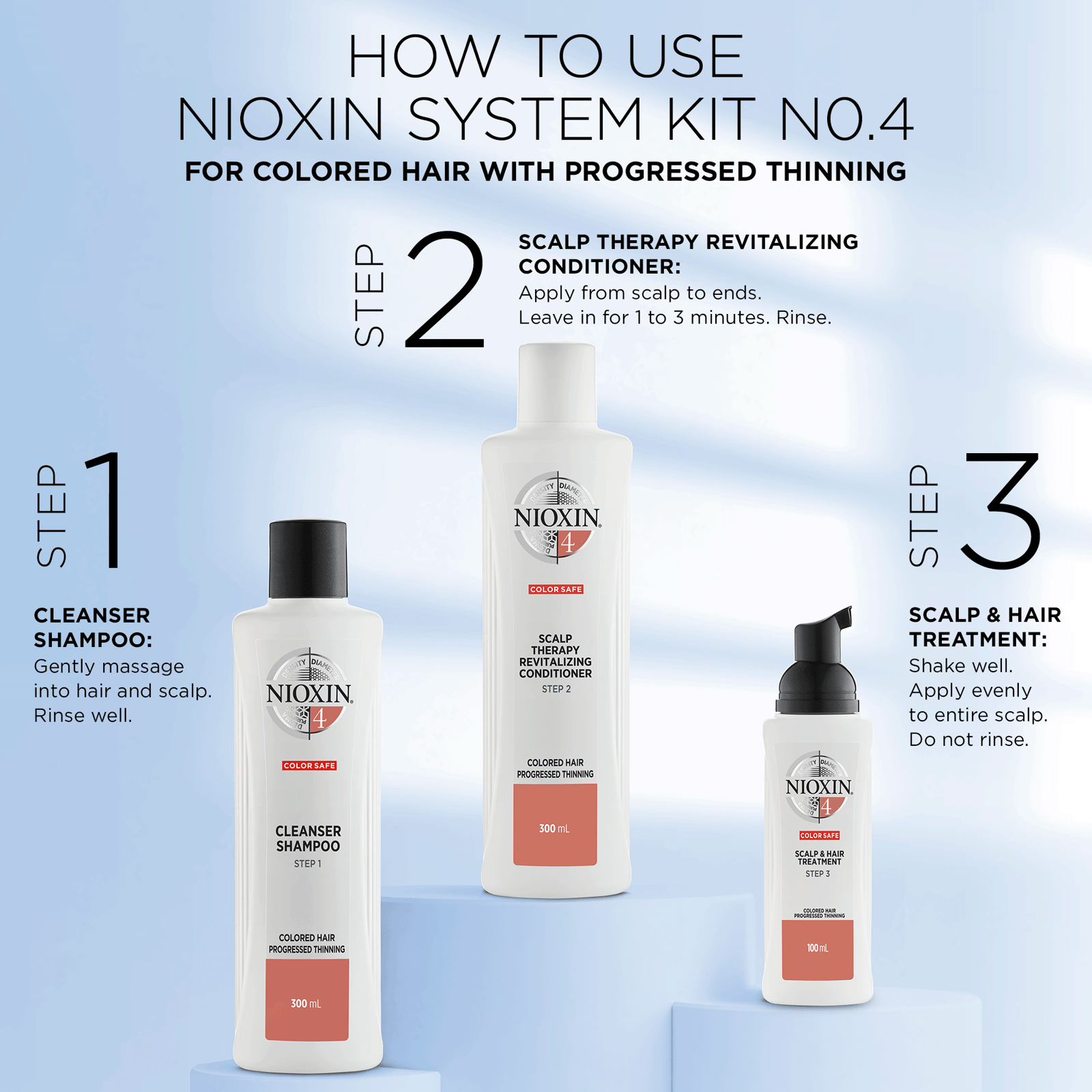 NIOXIN Hair System 4 Cleanser Shampoo 300 ml