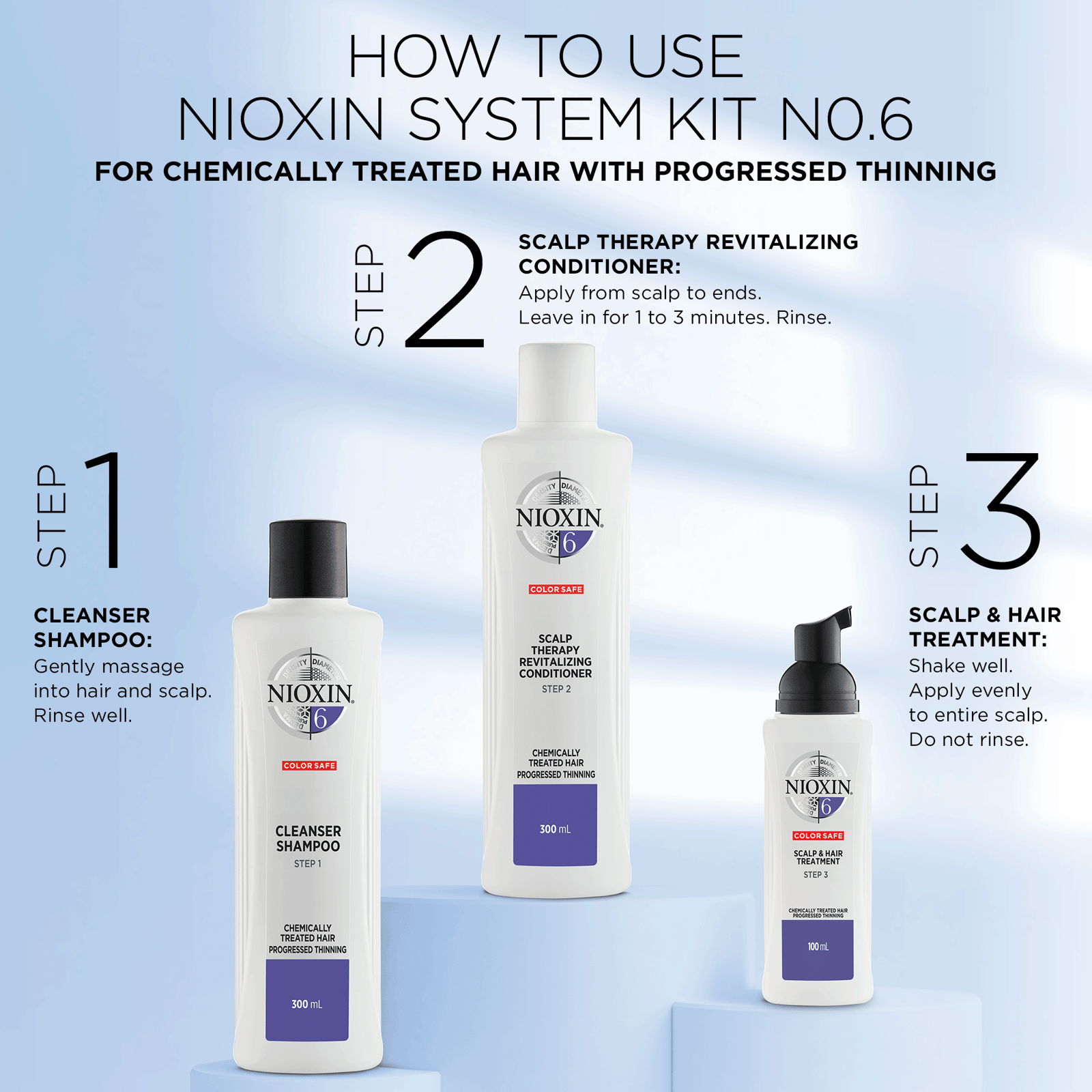 NIOXIN Hair System 6 Cleanser Shampoo 300 ml