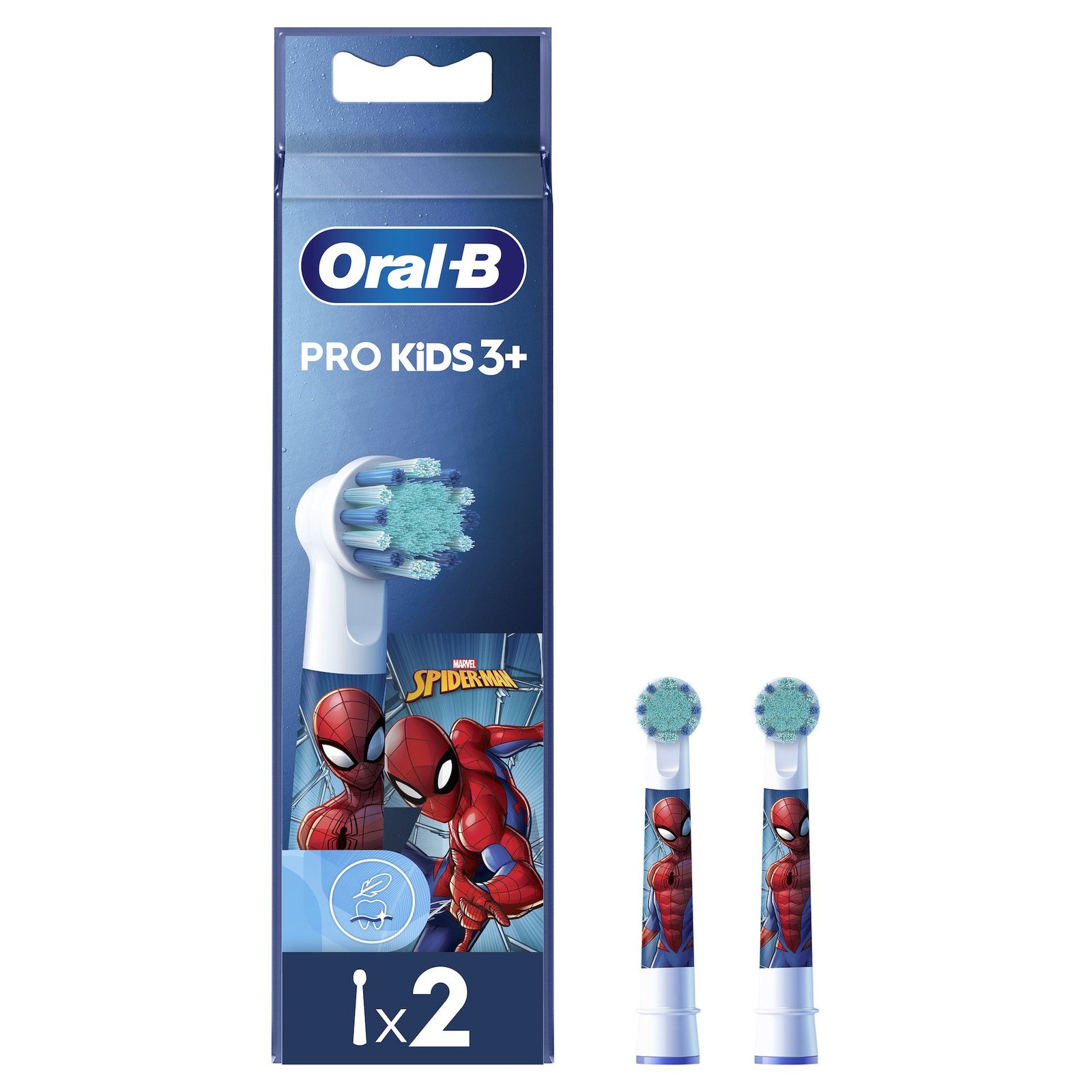 Oral-B Pro Kids Tandborsthuvud Spiderman 2 st