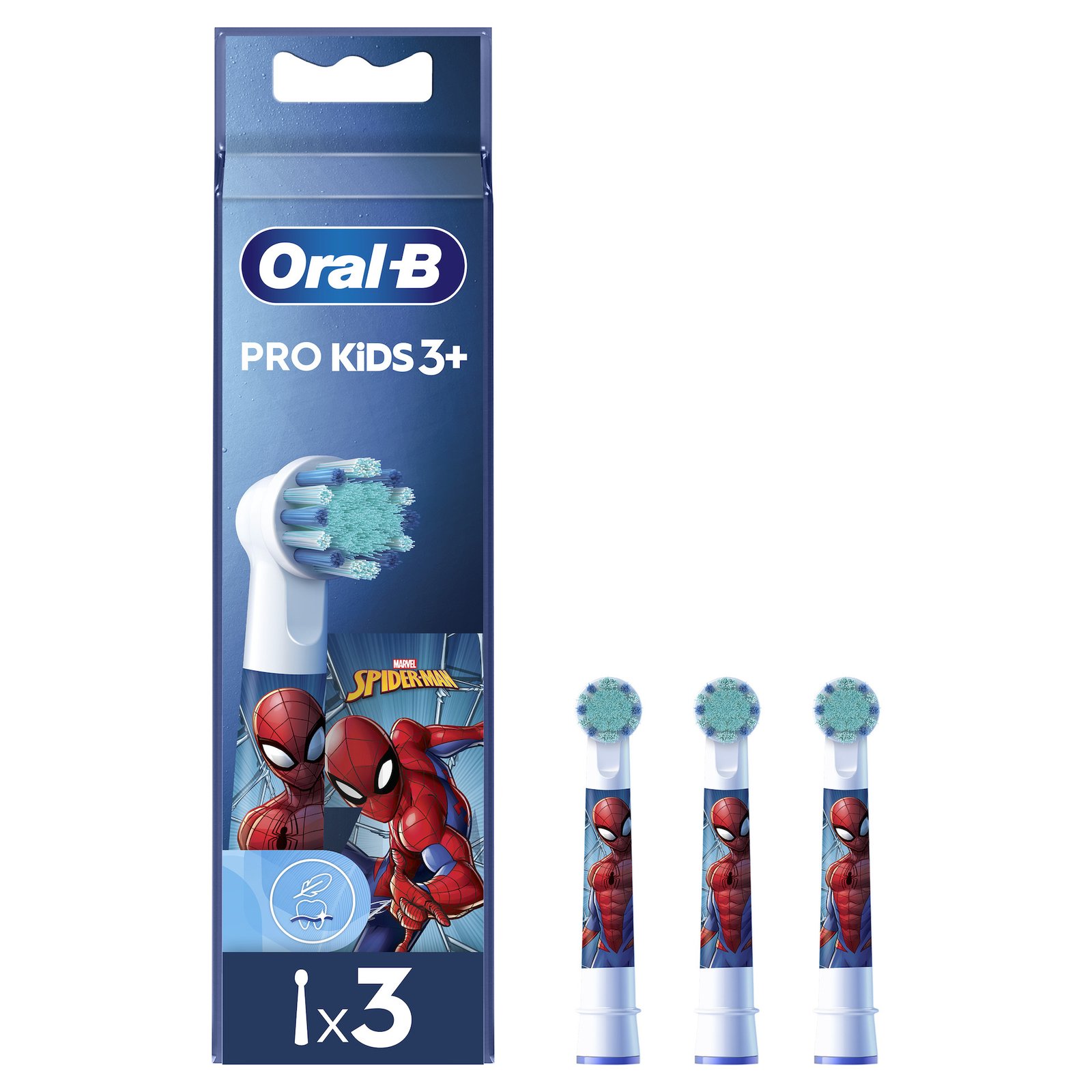 Oral-B Pro Kids Tandborsthuvud Spiderman 3 st