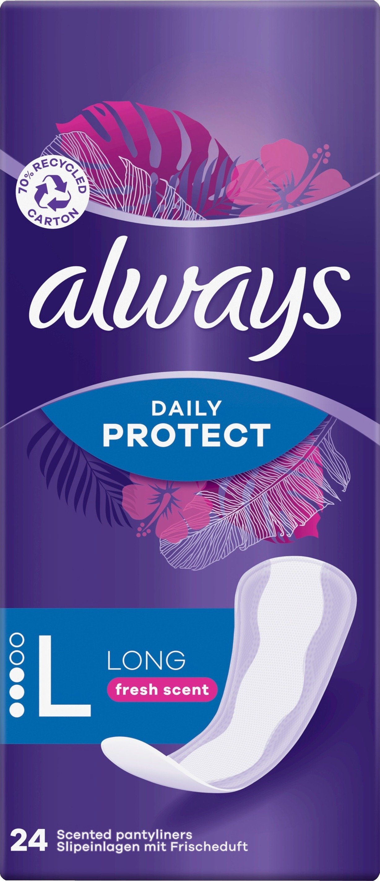 Always Daily Protect Long Trosskydd med fräsch doft 24 st