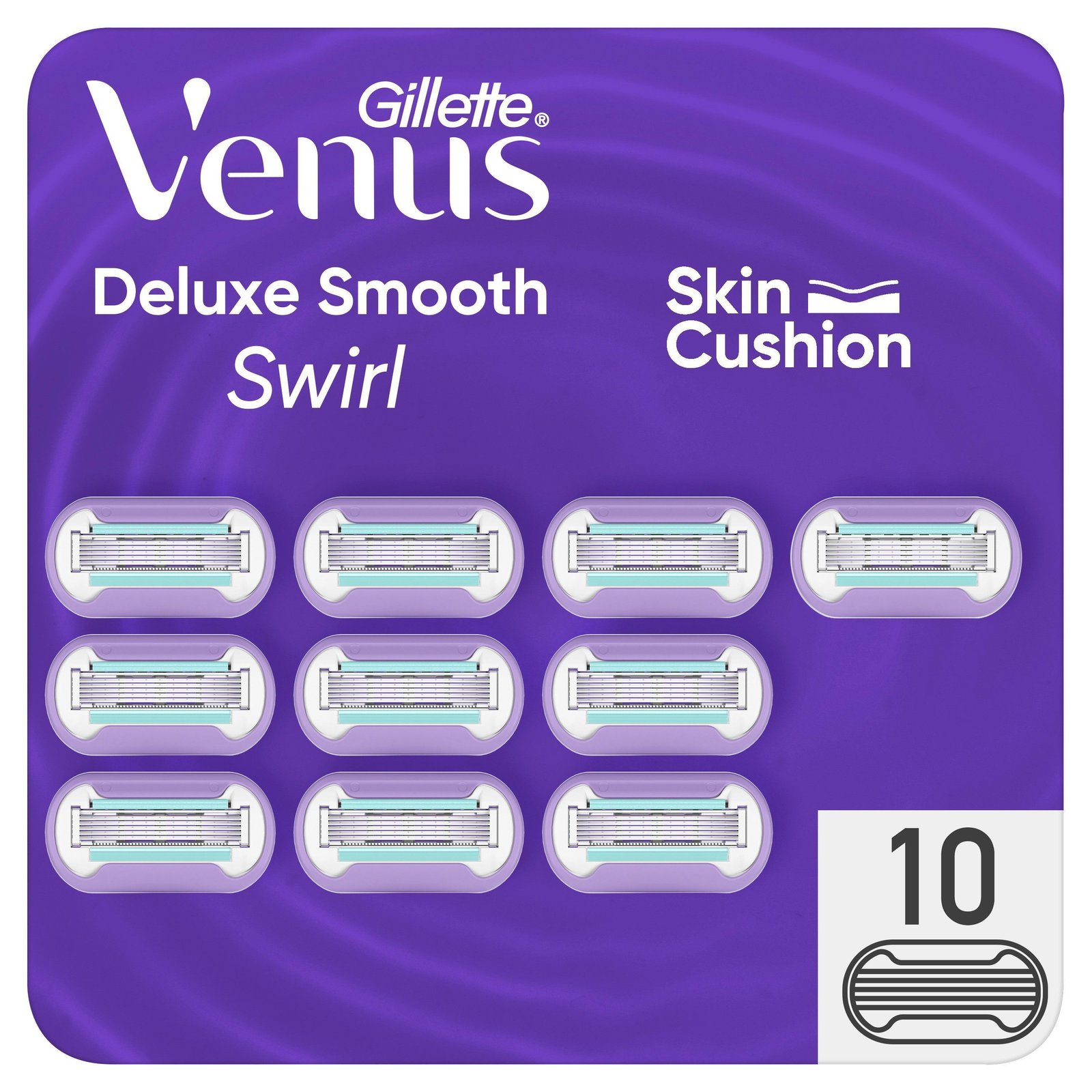 Gilette Venus Deluxe Smooth Swirl Rakblad 10 st