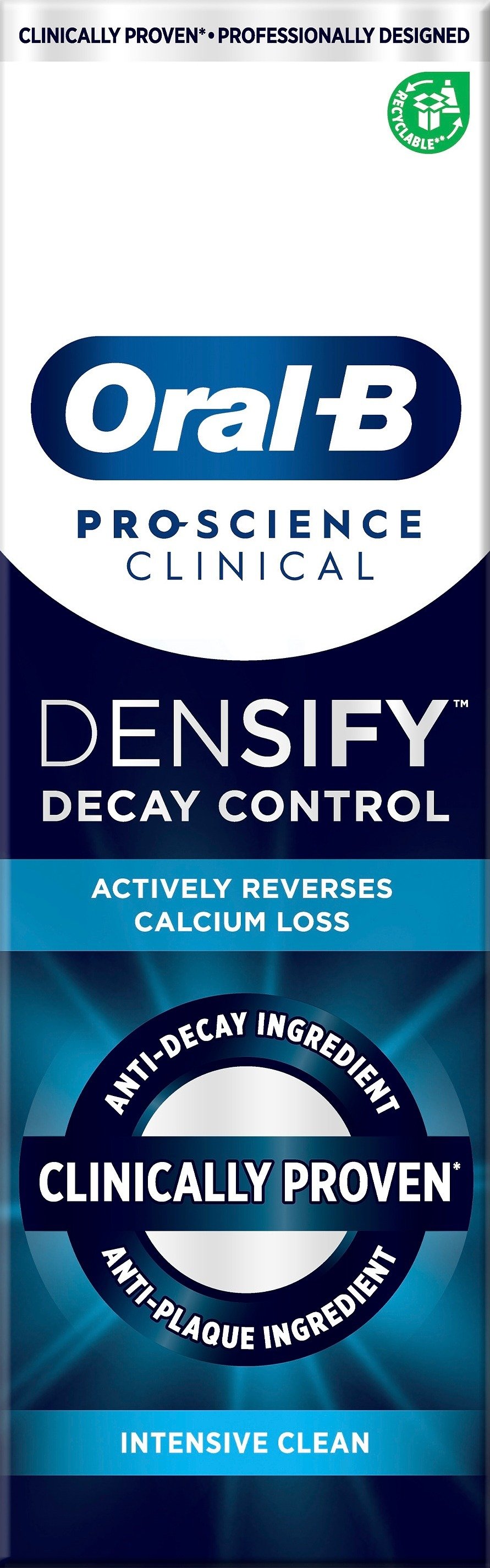 Oral-B Pro-Science Clinical Densify Decay Control Intensive Clean Tandkräm 75ml