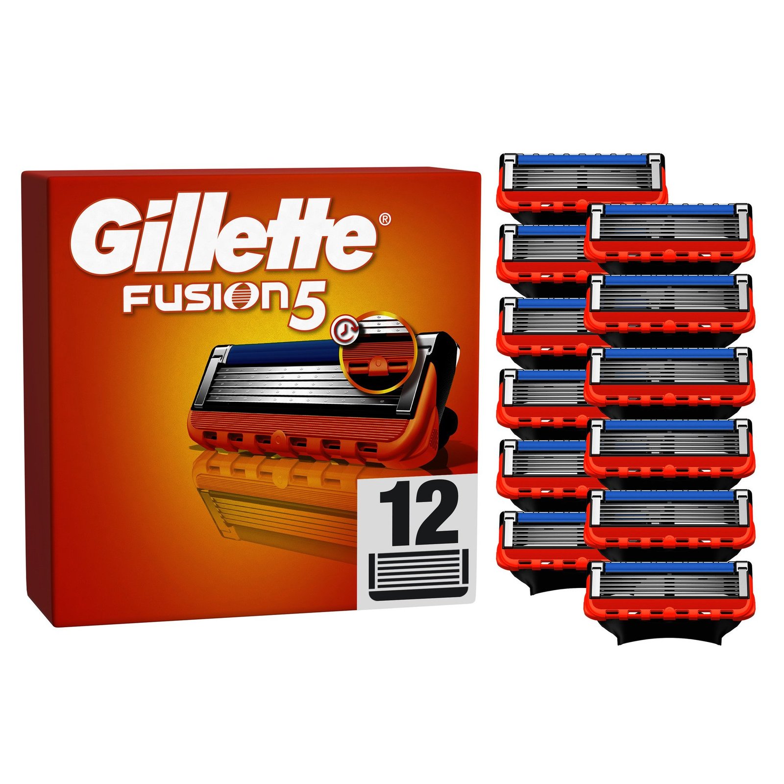 Gillette Fusion5 rakblad för män, 12 st