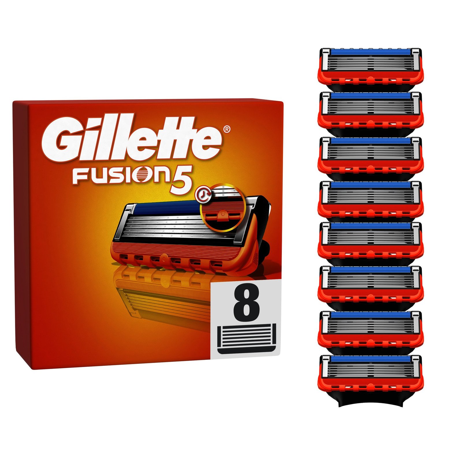 Gillette Fusion5 rakblad för män, 8 st