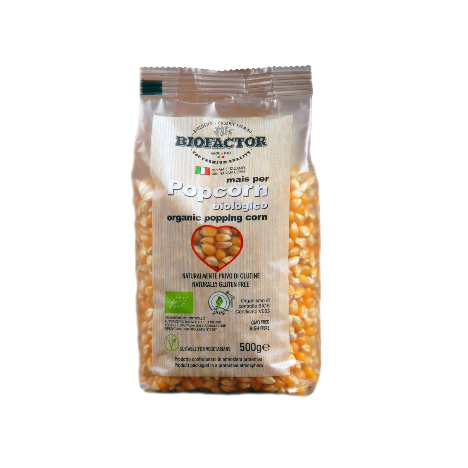 Biofactor Organic Popcorn 500 g