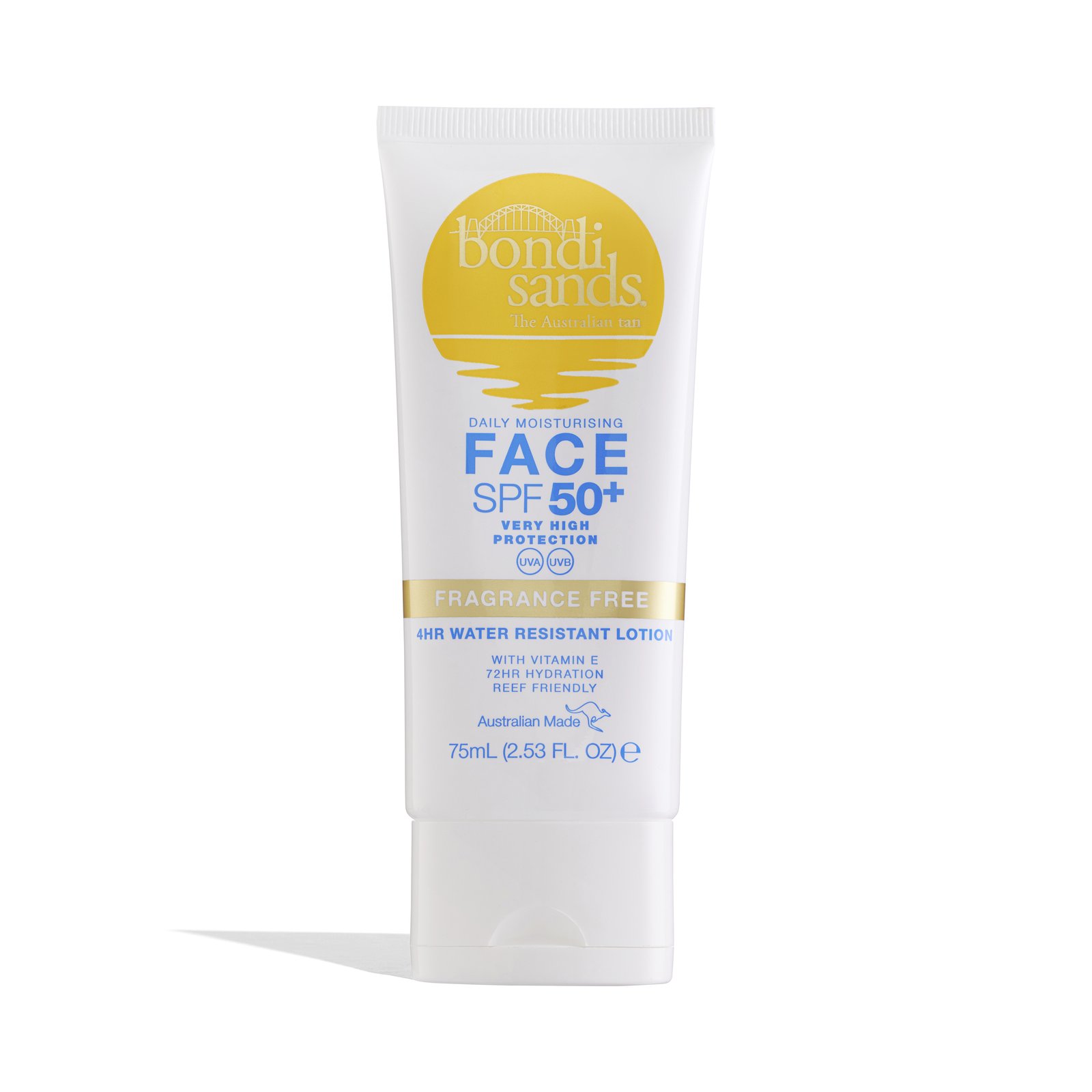 Bondi Sands Sunscreen Lotion SPF50+ Face Fragrance Free 75 ml