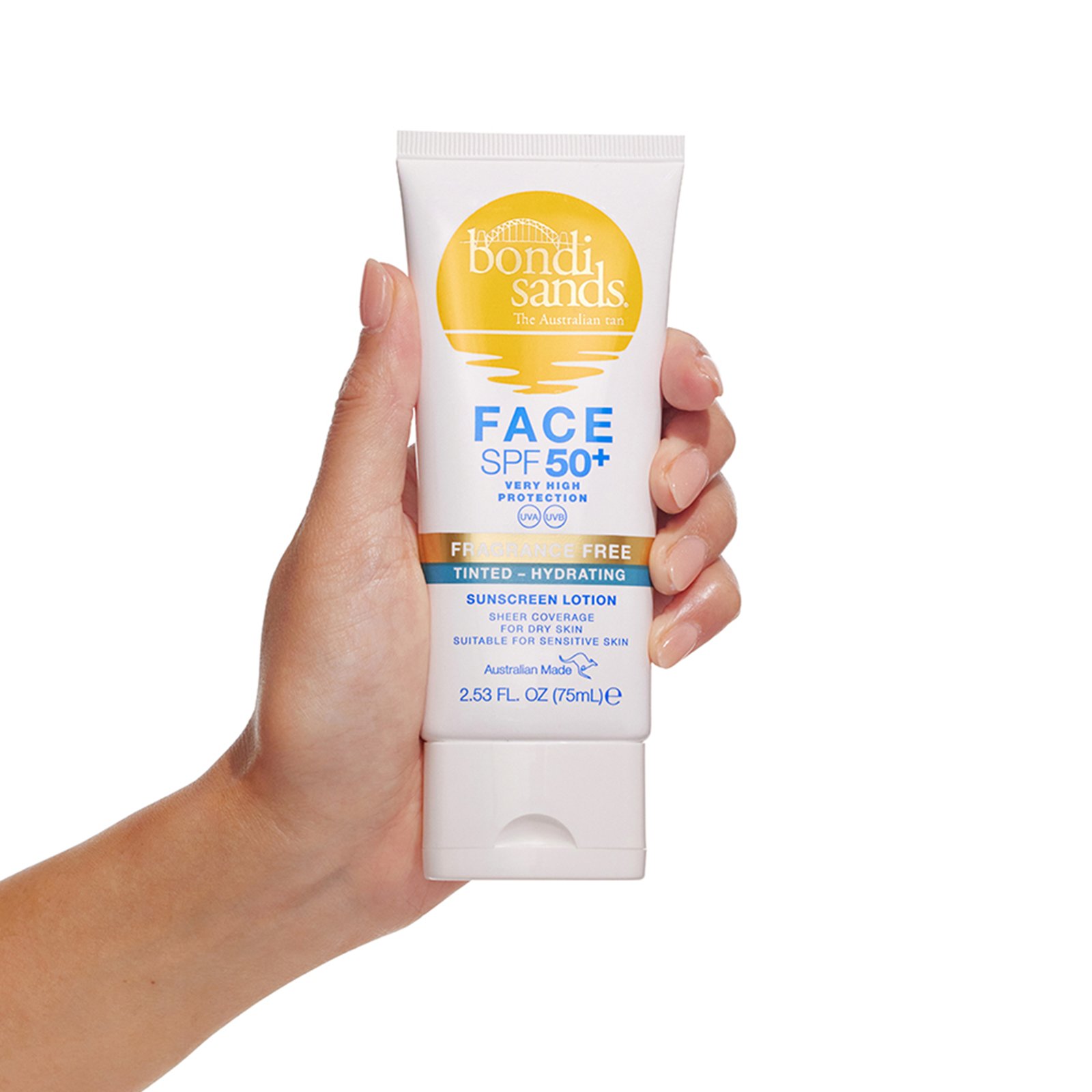 Bondi Sands SPF 50+ Fragrance Free Hydrating Tinted Face Lotion 75 ml