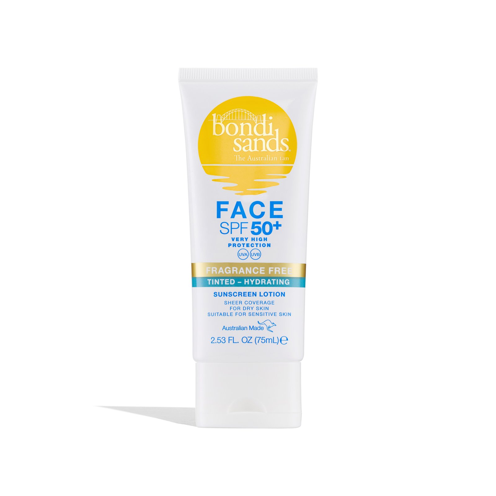 Bondi Sands SPF 50+ Fragrance Free Hydrating Tinted Face Lotion 75 ml