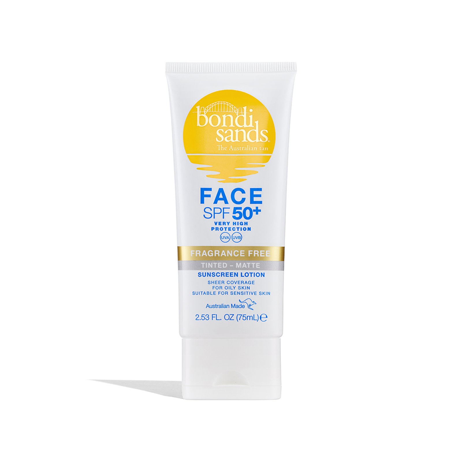Bondi Sands SPF 50+ Fragrance Free Matte Tinted Face Lotion 75 ml