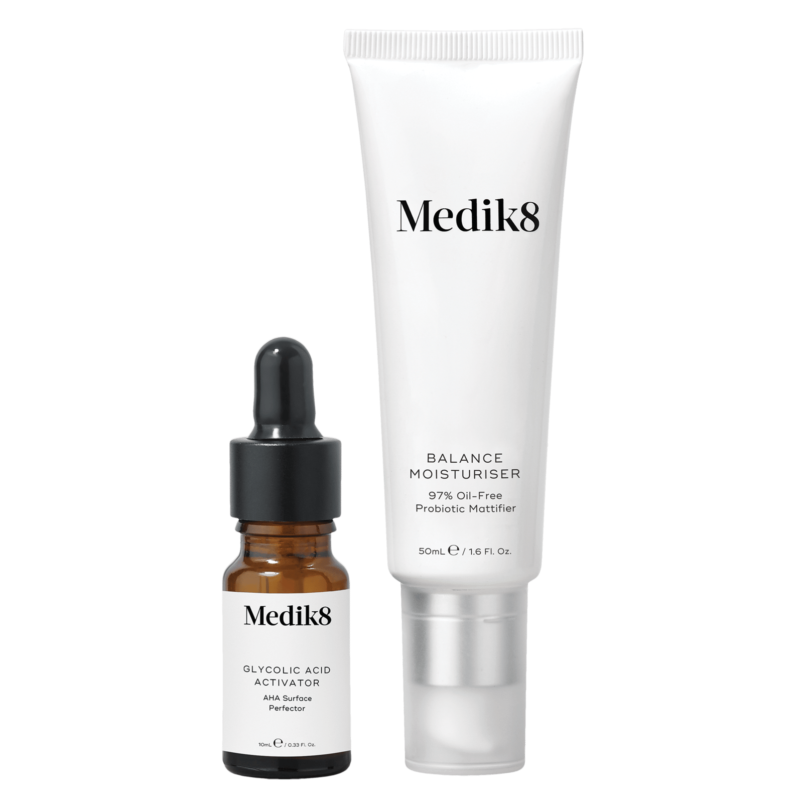 Medik8 Balance Moisturiser with Glycolic Acid Activator 50 + 5ml