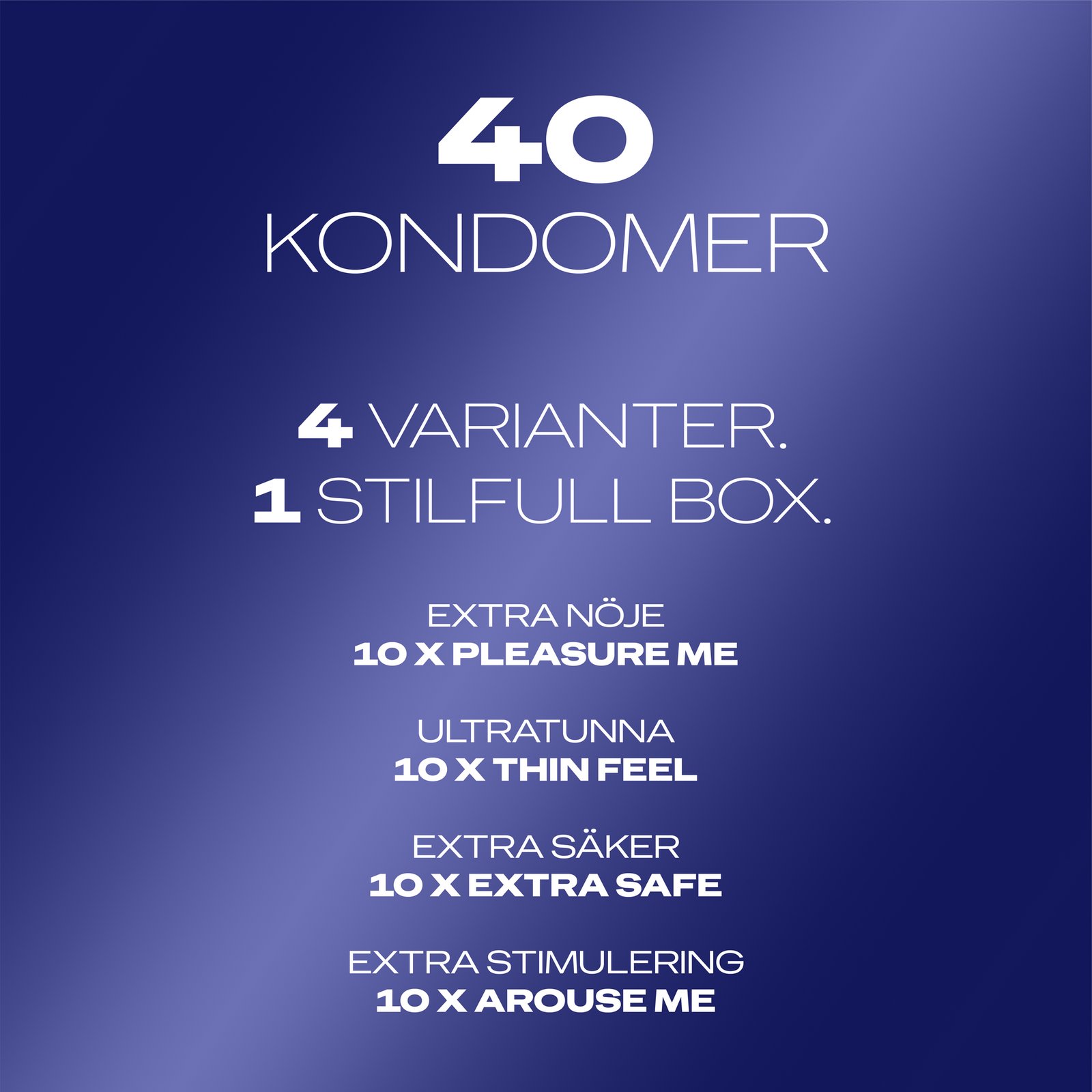Durex Surprise Me Deluxe Mix Kondomer 40 st