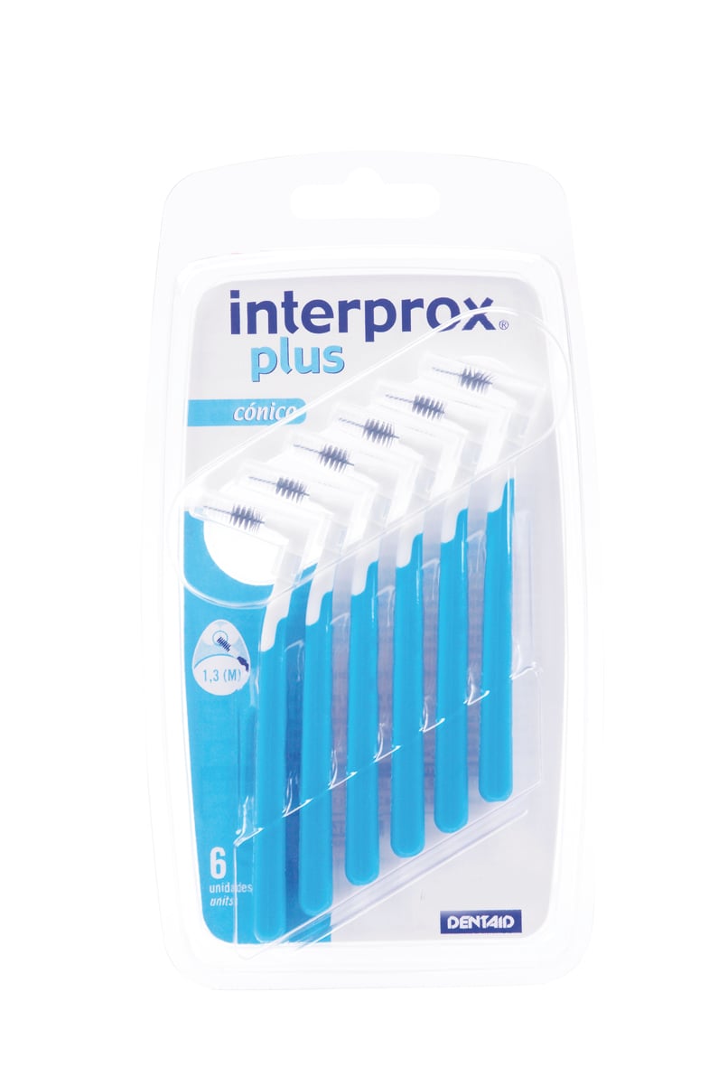 Interprox Vinkel Plus Conical Mellanrumsborste Blå 0,8 mm 6 st