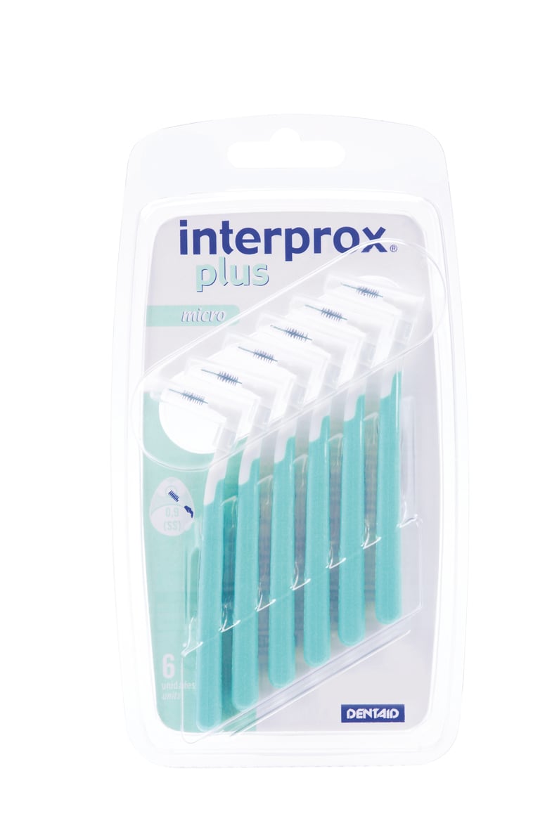 Interprox Vinkel Plus Micro Mellanrumsborste Grön 0,66 mm 6 st