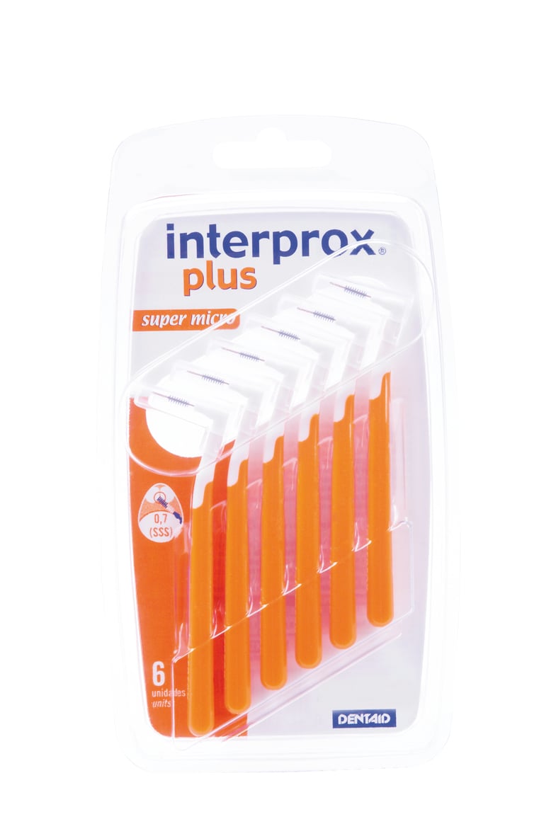 Interprox Vinkel Plus Super Micro Mellanrumsborste Orange 0,5 mm 6 st