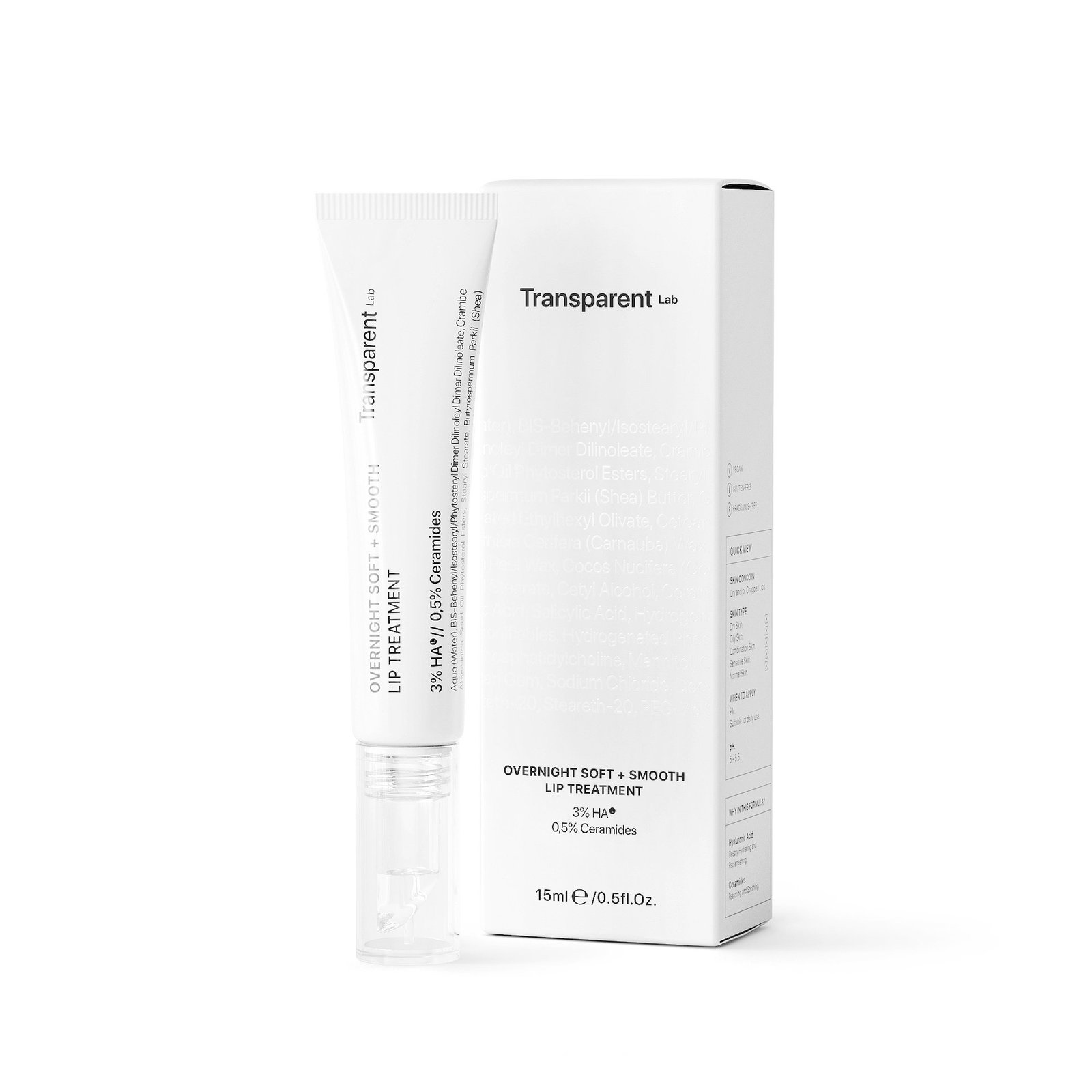 Niche Beauty Lab Transparent Overnight Soft + Smooth Lip Treatment 15 ml