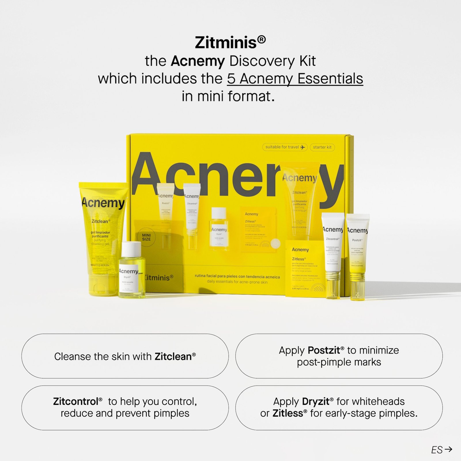 Niche Beauty Lab Acnemy Zitminis Starter Kit 1 st