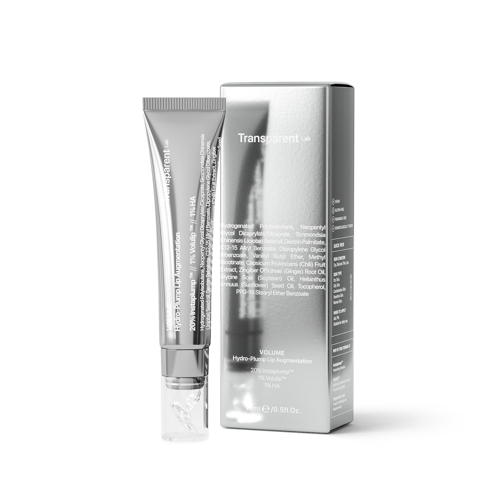 Niche Beauty Lab Transparent Lab Volume Hydrating Lip-Plumping Treatment 15 ml