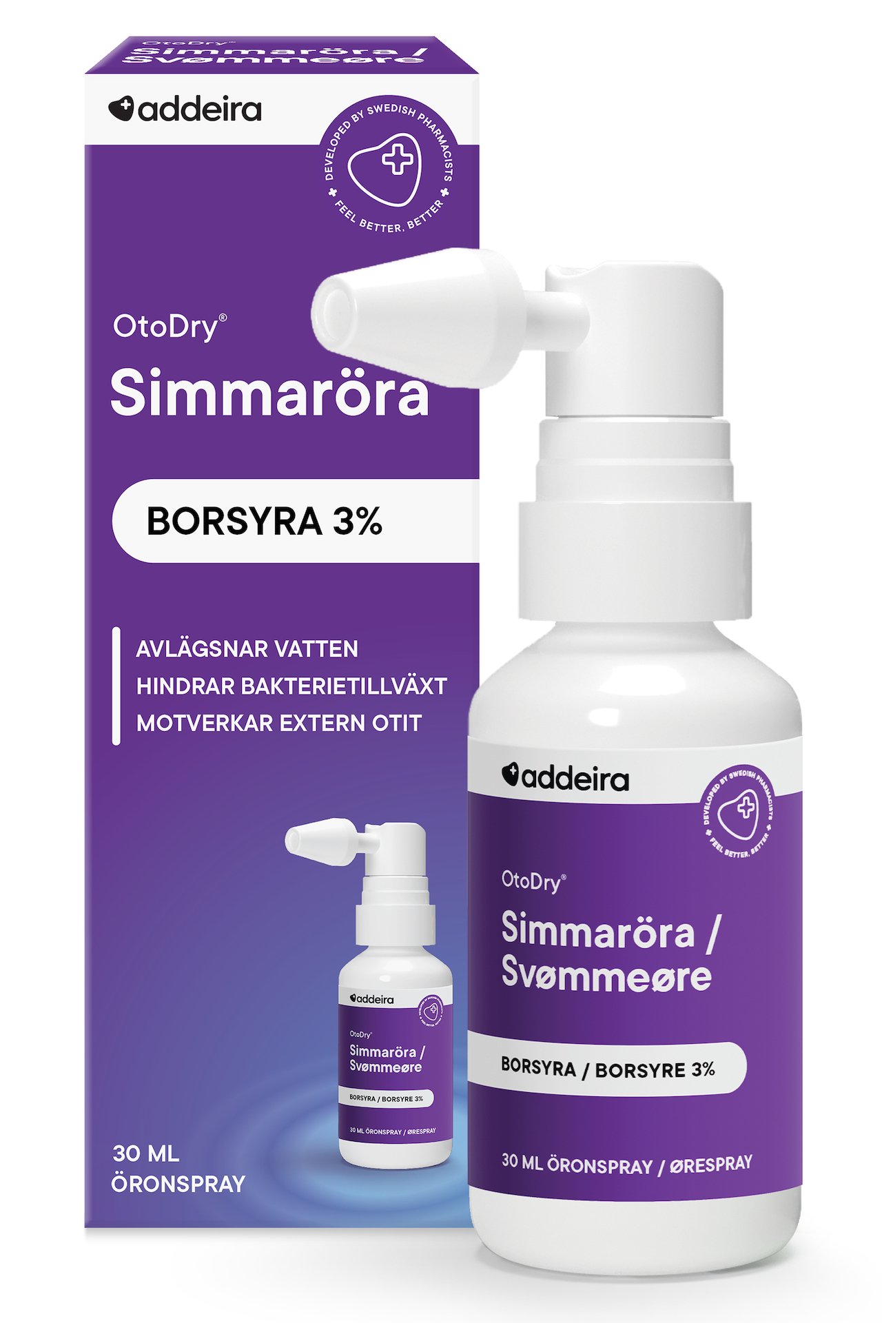 addeira OtoDry Spray mot simmaröra 30 ml