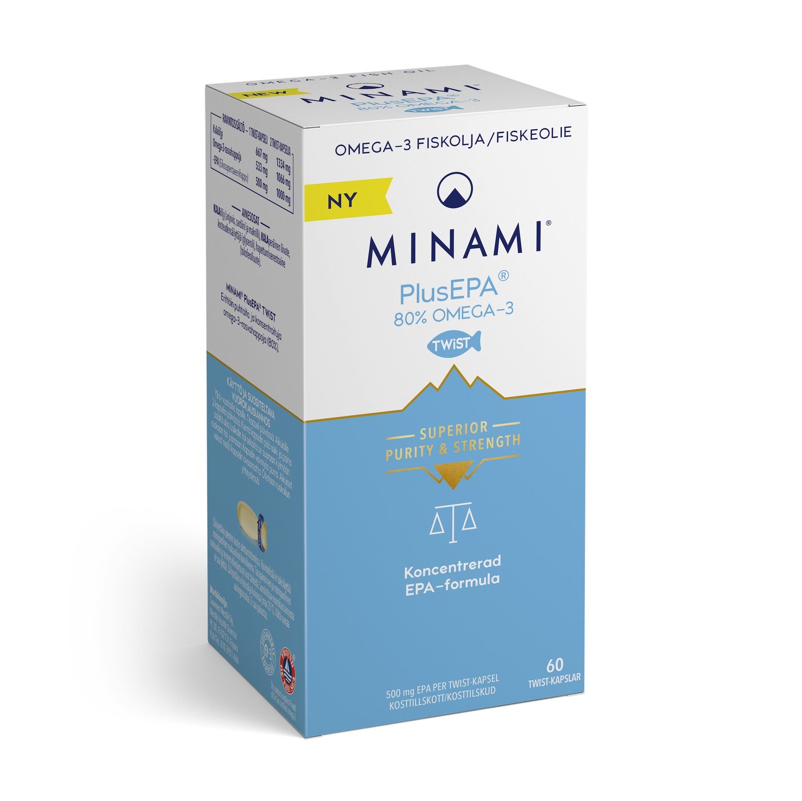 MINAMI PlusEPA Omega-3 80% 60 kapslar