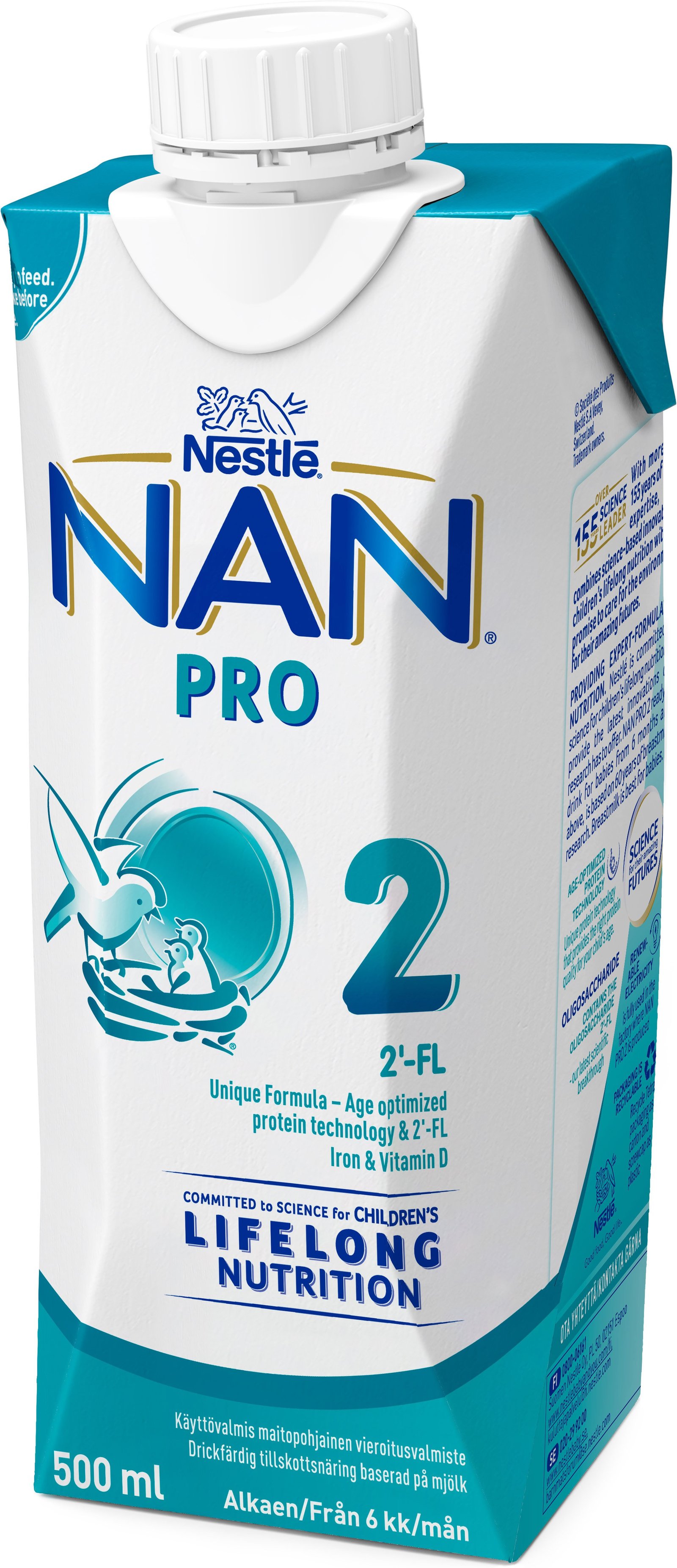 Nestlé NAN 2 PRO +6 Månader 500 ml