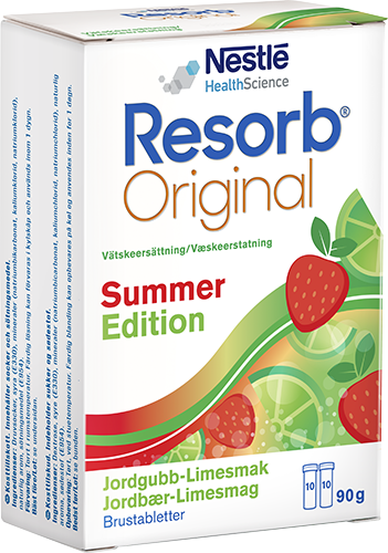 Resorb Summer Edition Jordgubb/Limesmak 20 brustabletter